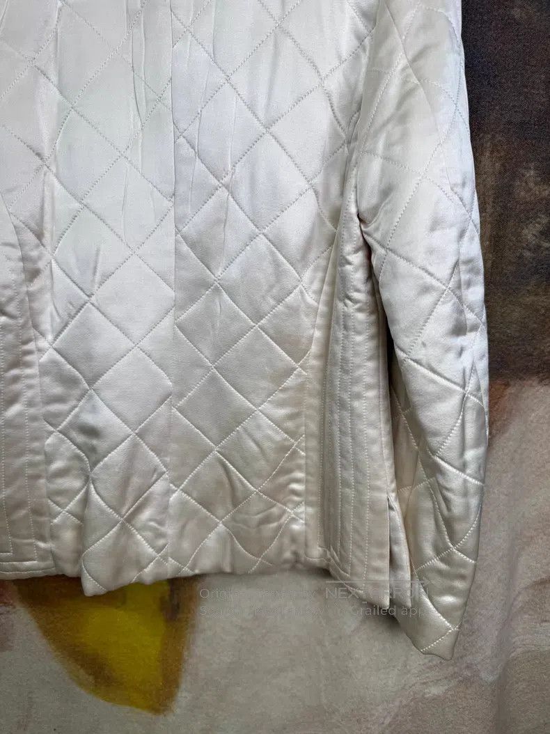 Dries Van Noten DRIES VAN NOTEN Champagne Cotton Coat Size US S / EU 44-46 / 1 - 6 Thumbnail