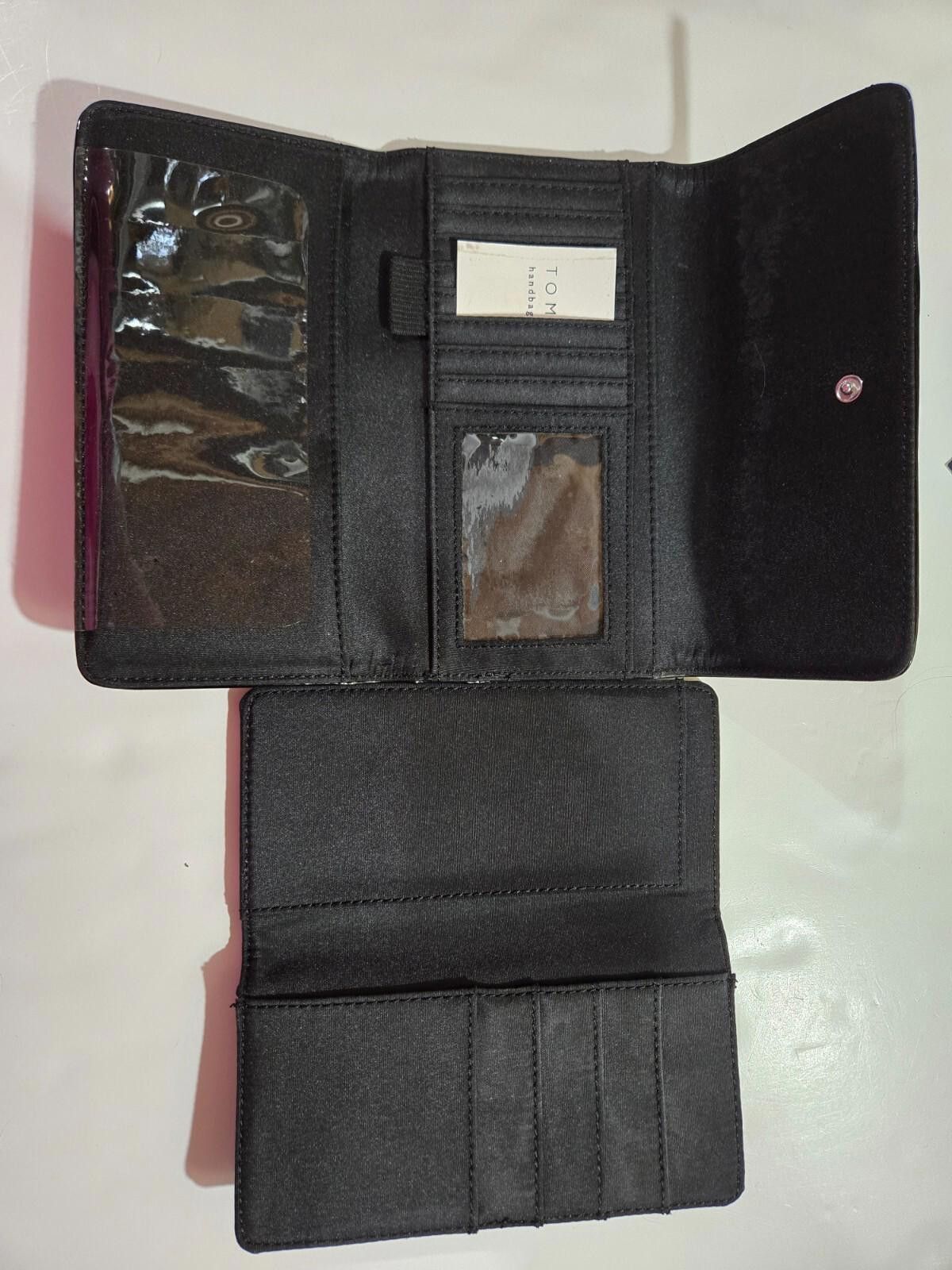 Tommy Hilfiger Tommy Hilfiger Signature TH Trifold Wallet Black NWT Size ONE SIZE - 3 Thumbnail