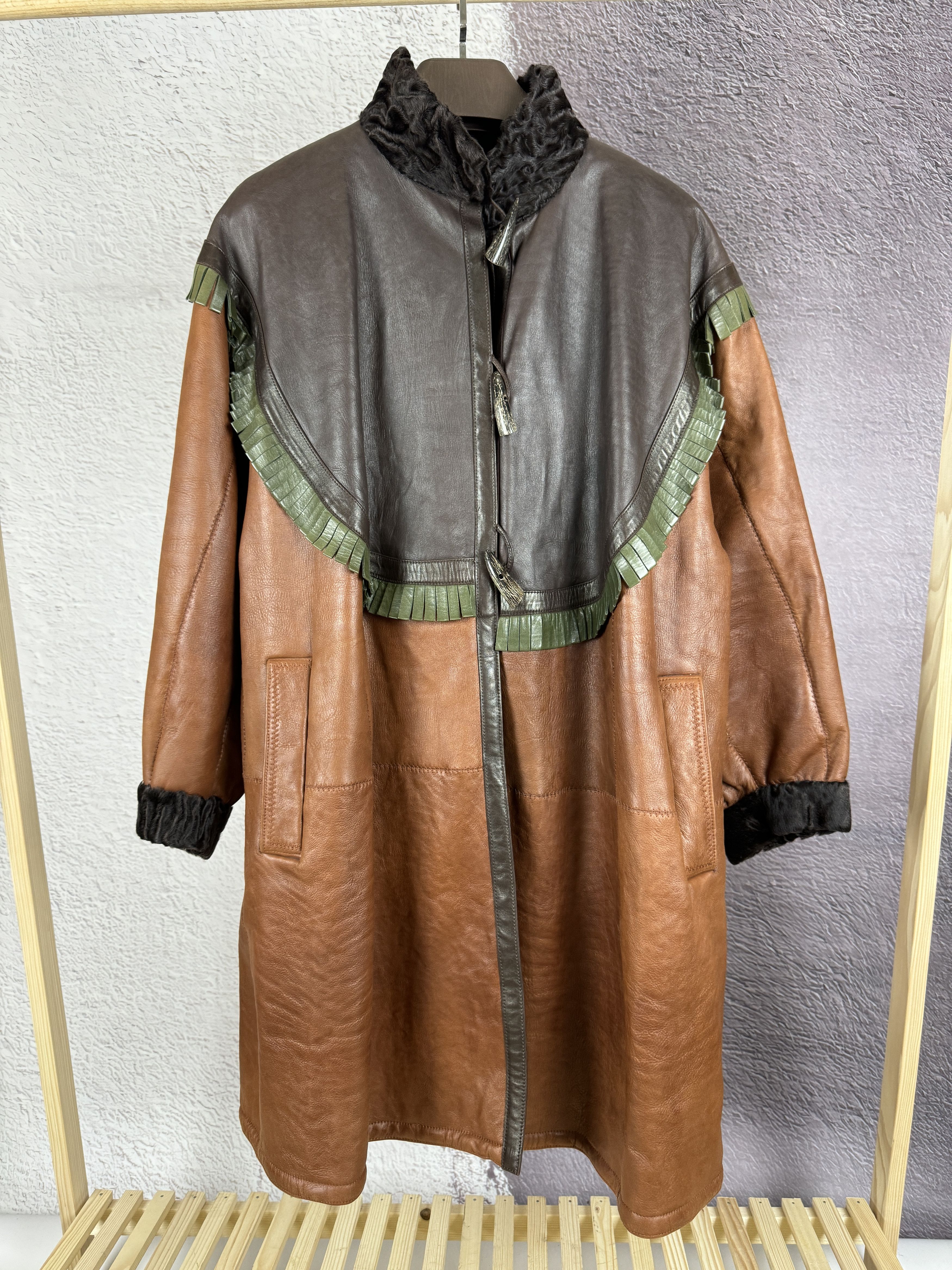 Yves Saint Laurent Yves Saint Laurent fourrures vintage 80s leather fur coat Size M / US 6-8 / IT 42-44 - 3 Thumbnail