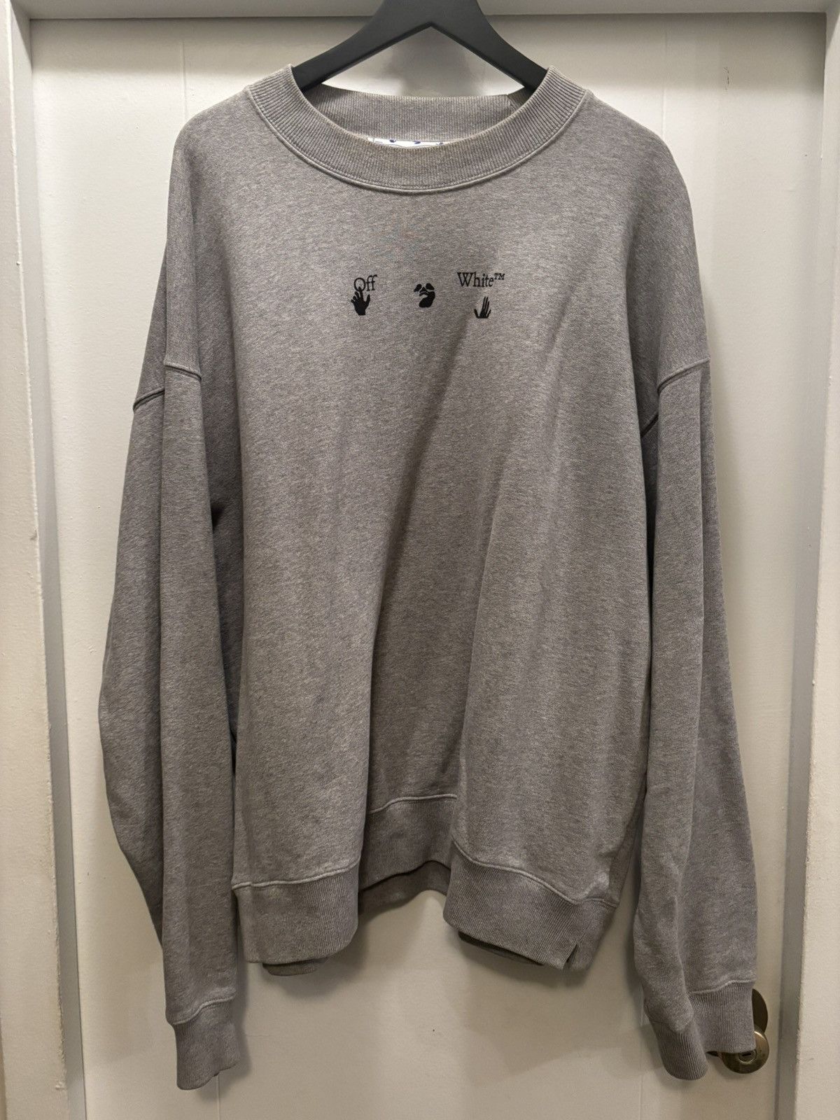 Off-White VIRGIL ABLOH CREWNECK SWEATER Size US XL / EU 56 / 4 - 2 Thumbnail