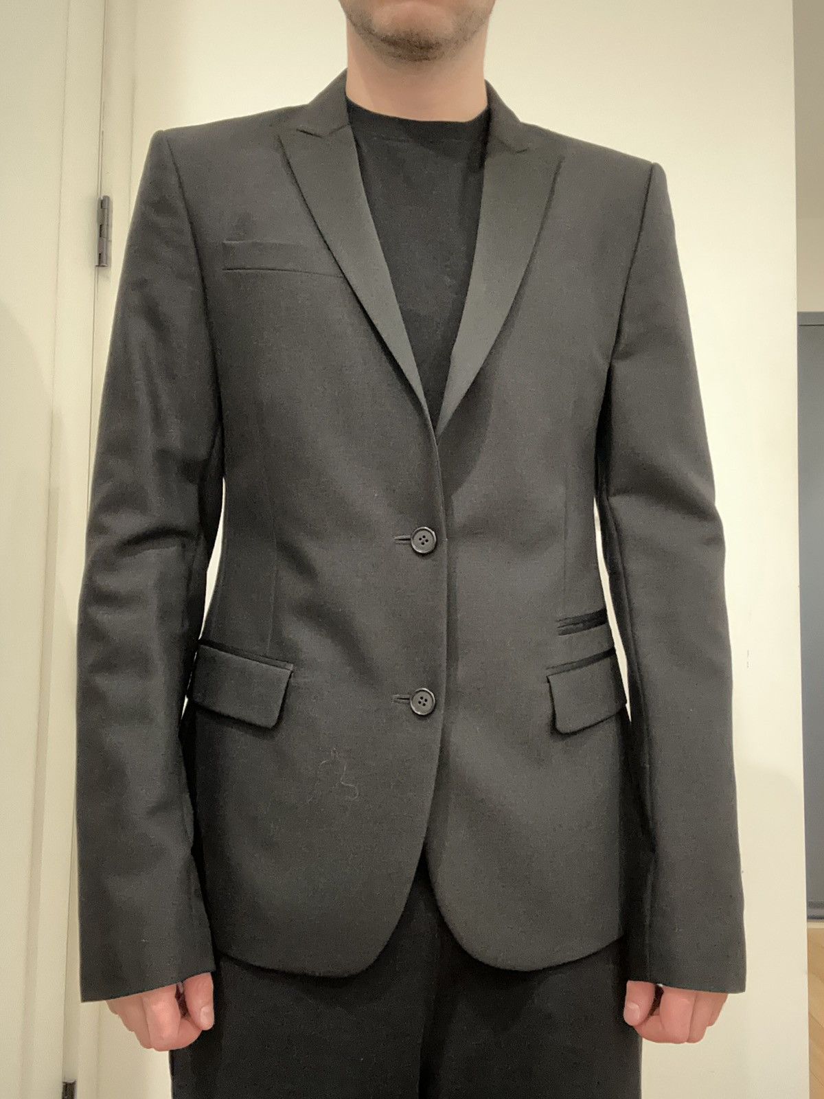 Blk Dnm BLK DNM Peak Lapel Tux Blazer Size 48S - 6 Thumbnail