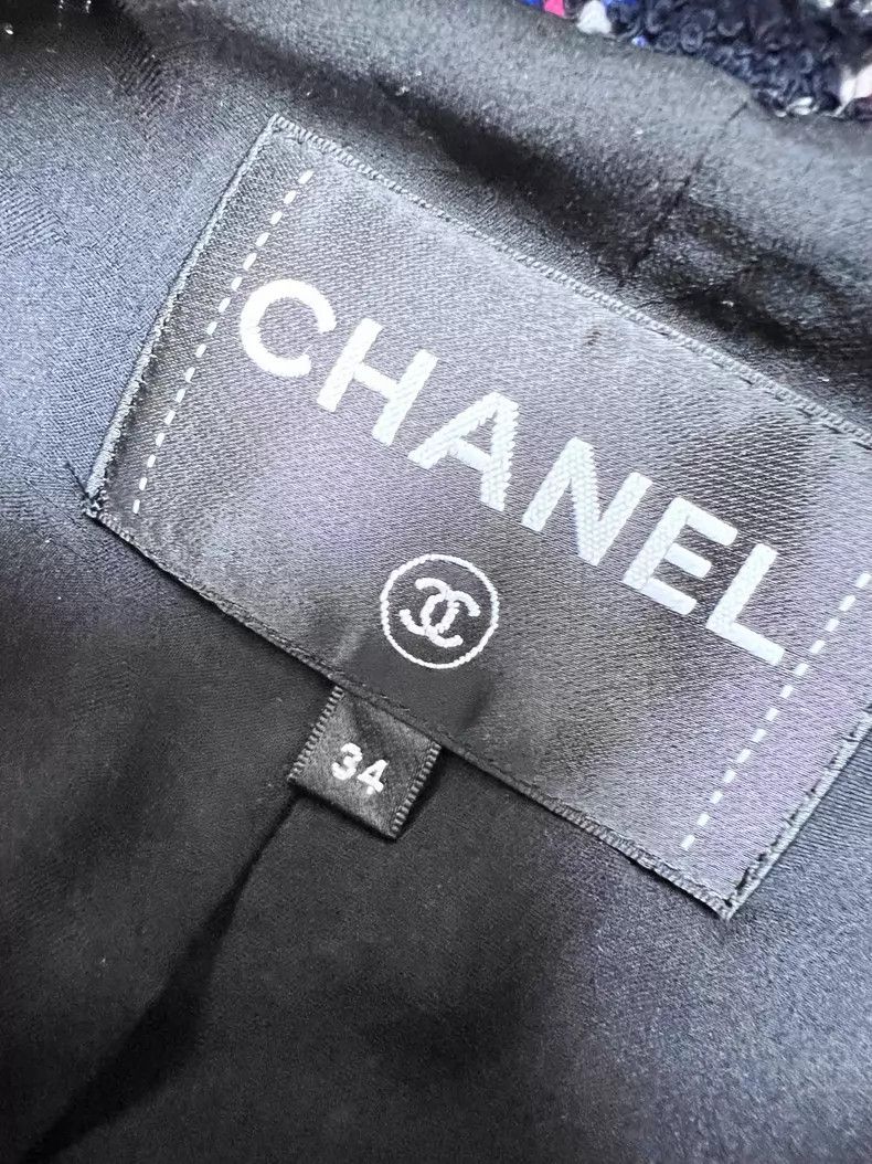 Chanel Chanel Red and blue plaid tweed double C diamond buckle wo Size XXS / US 00 / IT 34 - 5 Thumbnail