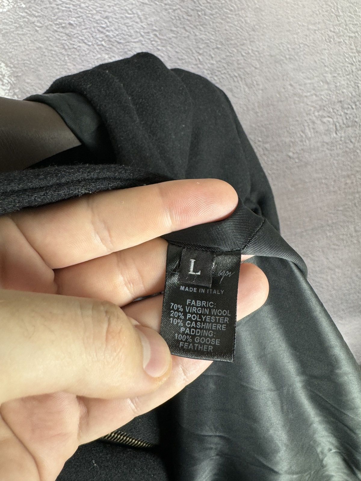 Andrea Ya'aqov Andrea Ya’aqov full zip down wool cashmere coat jacket black Size L / US 10 / IT 46 - 14 Thumbnail