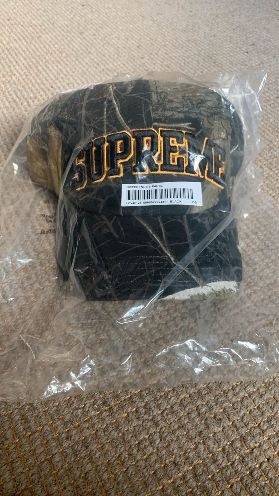 Supreme Supreme Difference 6-Panel Zwart Size ONE SIZE - 1 Thumbnail