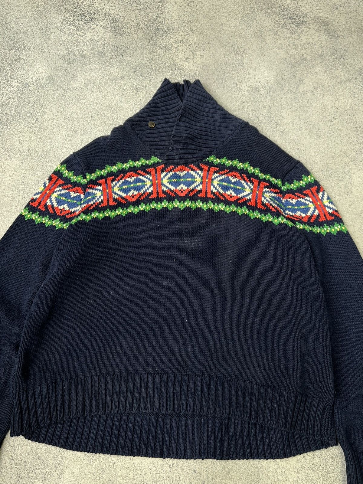 Polo Ralph Lauren × Vintage Vintage Knitted Polo Ralph Lauren Ski sweater Size US XL / EU 56 / 4 - 6 Thumbnail