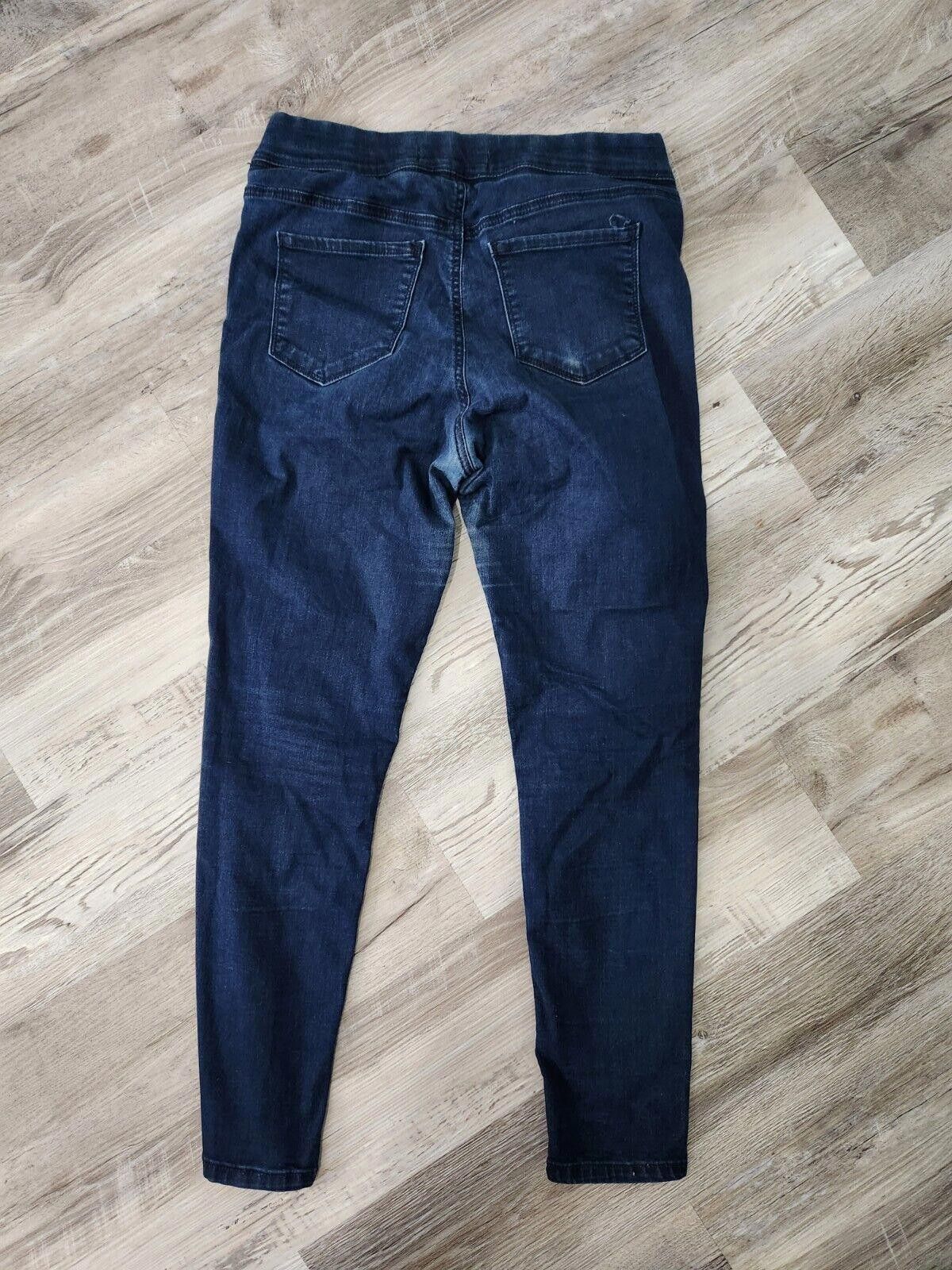 Old Navy Old Navy Rockstar Jeans 10 Short Dark Wash Skinny Pull On Size 32" / US 10 / IT 46 - 2 Thumbnail