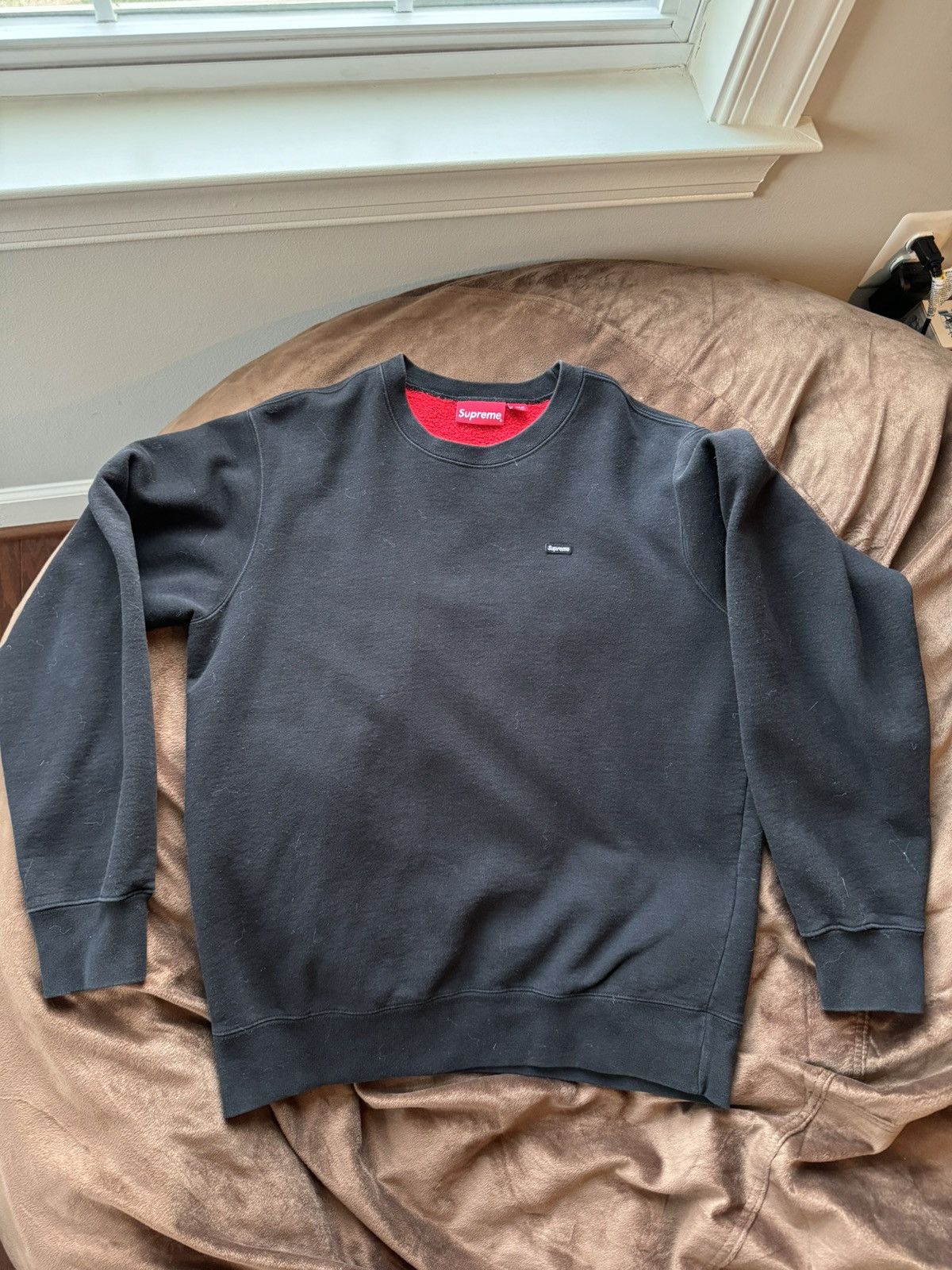 Supreme Black Supreme Sweater Small Box Logo Size US M / EU 48-50 / 2 - 2 Thumbnail