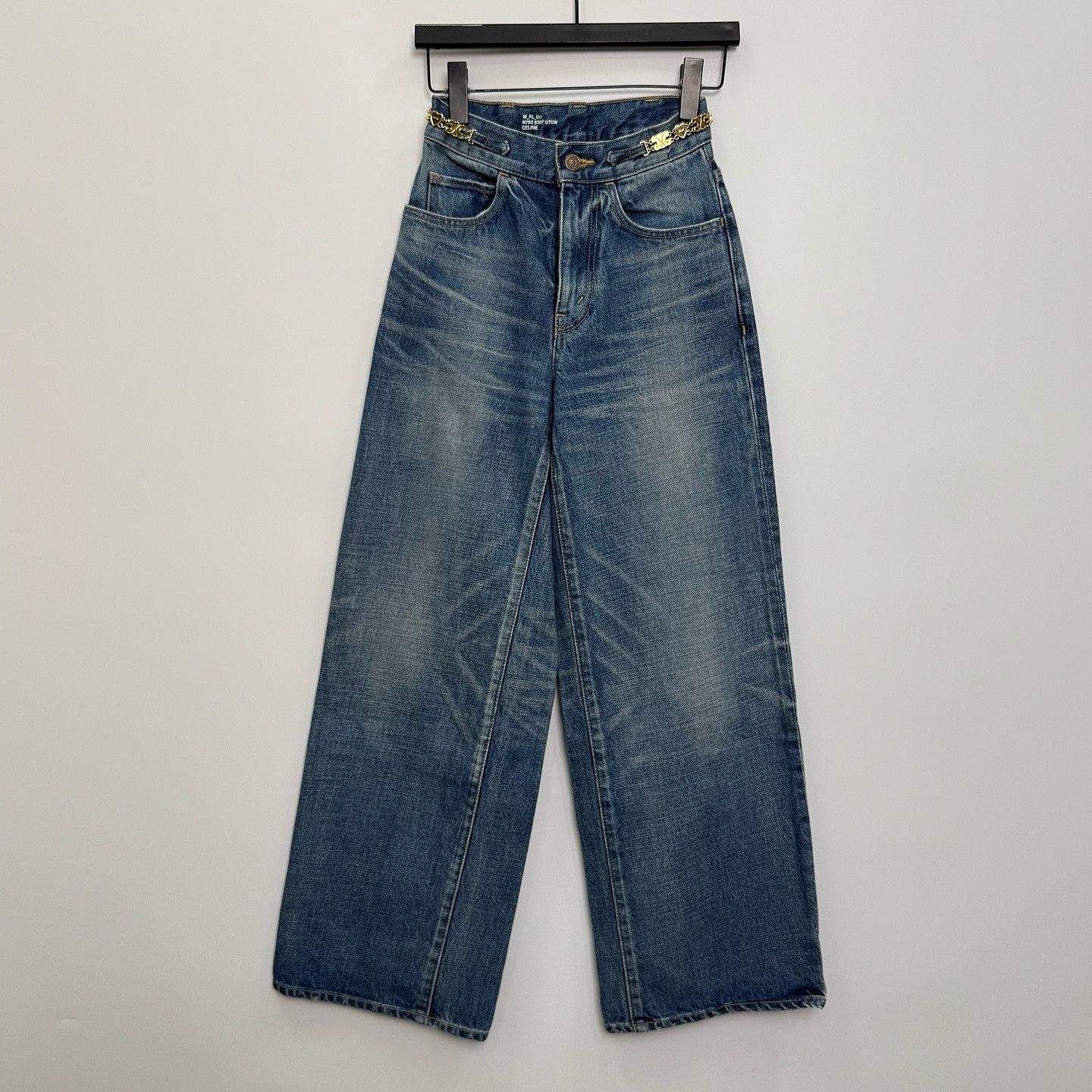 Celine Celine Triomphe Chain Jeans Size 24 Size 24" / US 00 / IT 34 - 1 Thumbnail