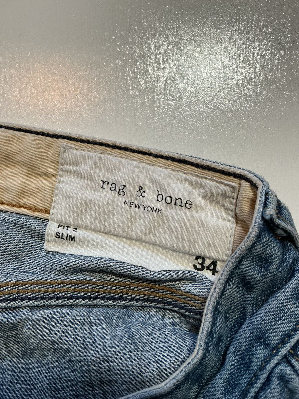 Rag & Bone $228 Rag & Bone New York Fit 2 Button Fly Denim Jeans Size US 34 / EU 50 - 9 Thumbnail