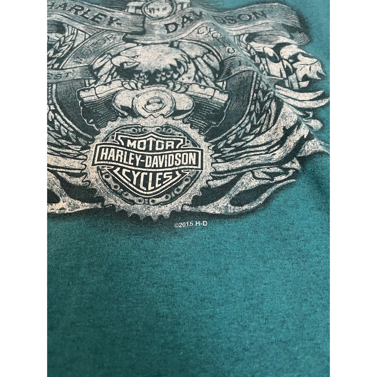 Harley Davidson Harley-Davidson T Shirt XL Teal Lake Havasu City Arizona Size US XL / EU 56 / 4 - 6 Thumbnail
