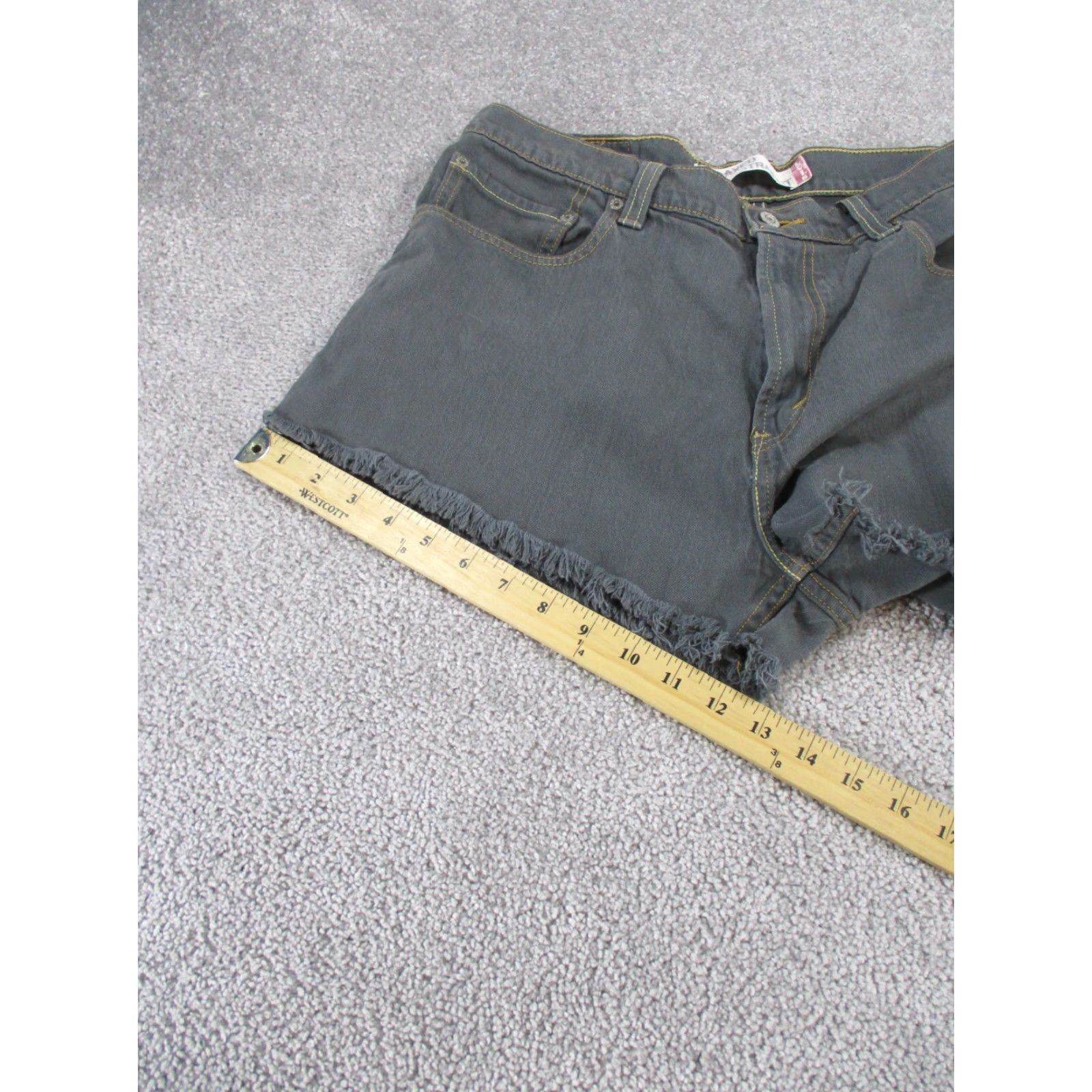 Levi's Levi's Shorts 34 Gray Denim Cut-Off 90s American Classic Womens Size 24" / US 00 / IT 34 - 4 Thumbnail