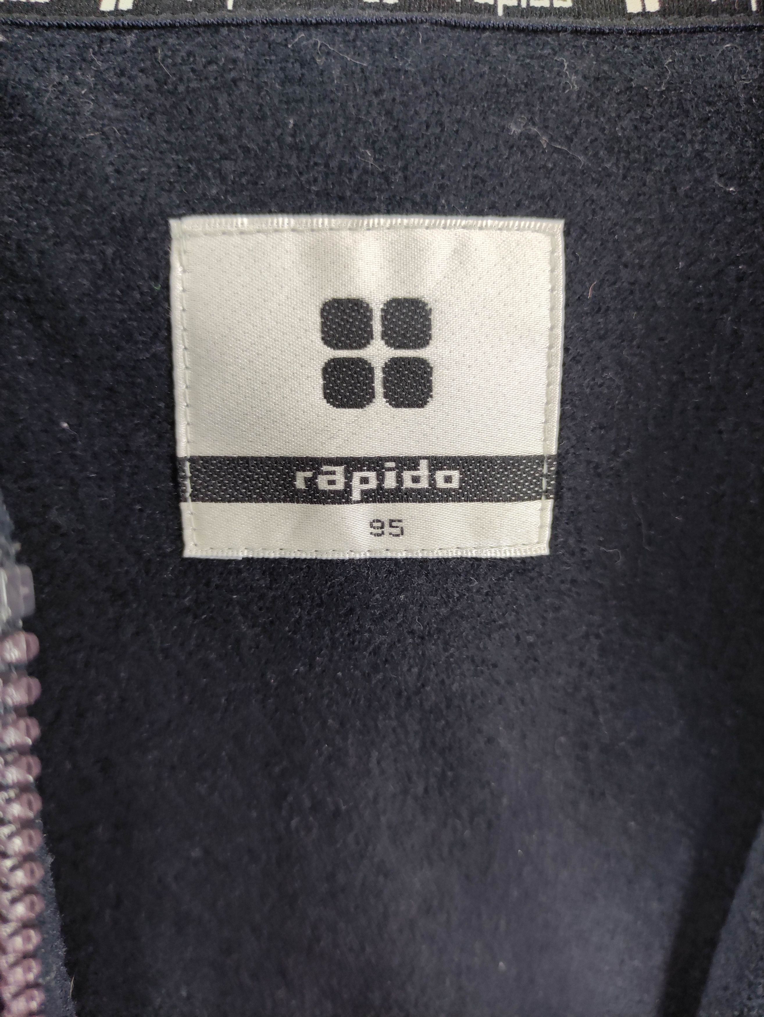 Japanese Brand Vintage Rapido Fleece Hoodie Jacket Zipper Size US L / EU 52-54 / 3 - 4 Thumbnail