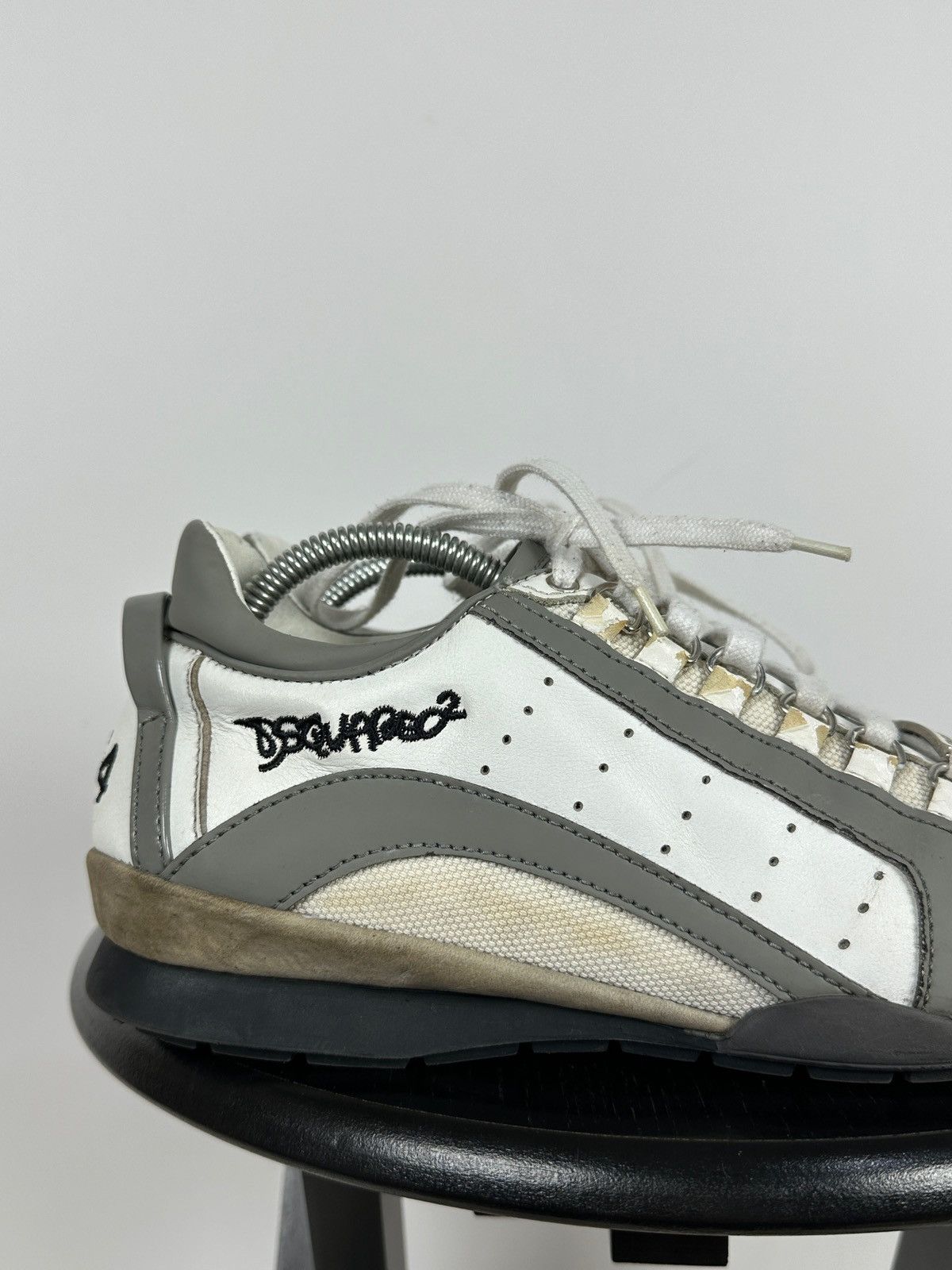 Dsquared2 Dsquared2 Get In The Fast Line Leather Low Sneakers Size US 9 / EU 42 - 14 Thumbnail