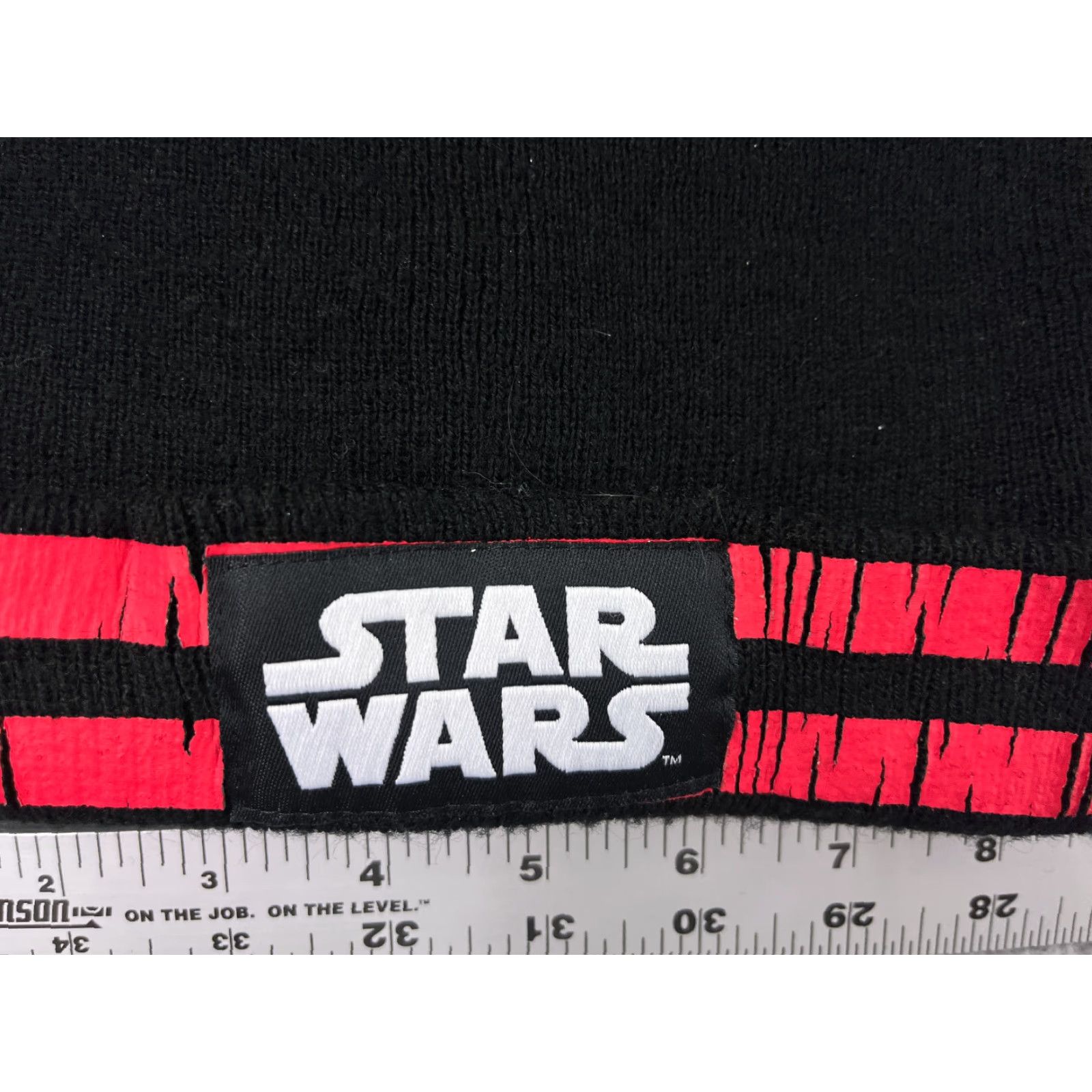 Star Wars Star Wars Beanie Toque Adult One Size Black Pink Stripe Knit 100% Arylic Size ONE SIZE - 2 Thumbnail