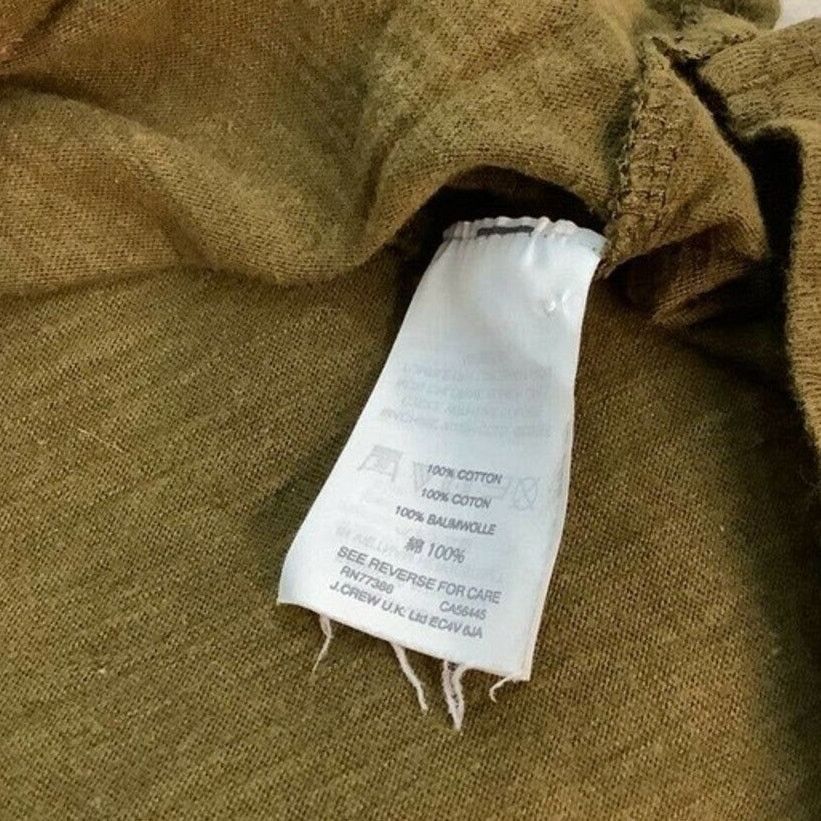 Madewell Madewell Olive Green Linen V-Neck Pocket Tee Women’s Small Size S / US 4 / IT 40 - 3 Thumbnail