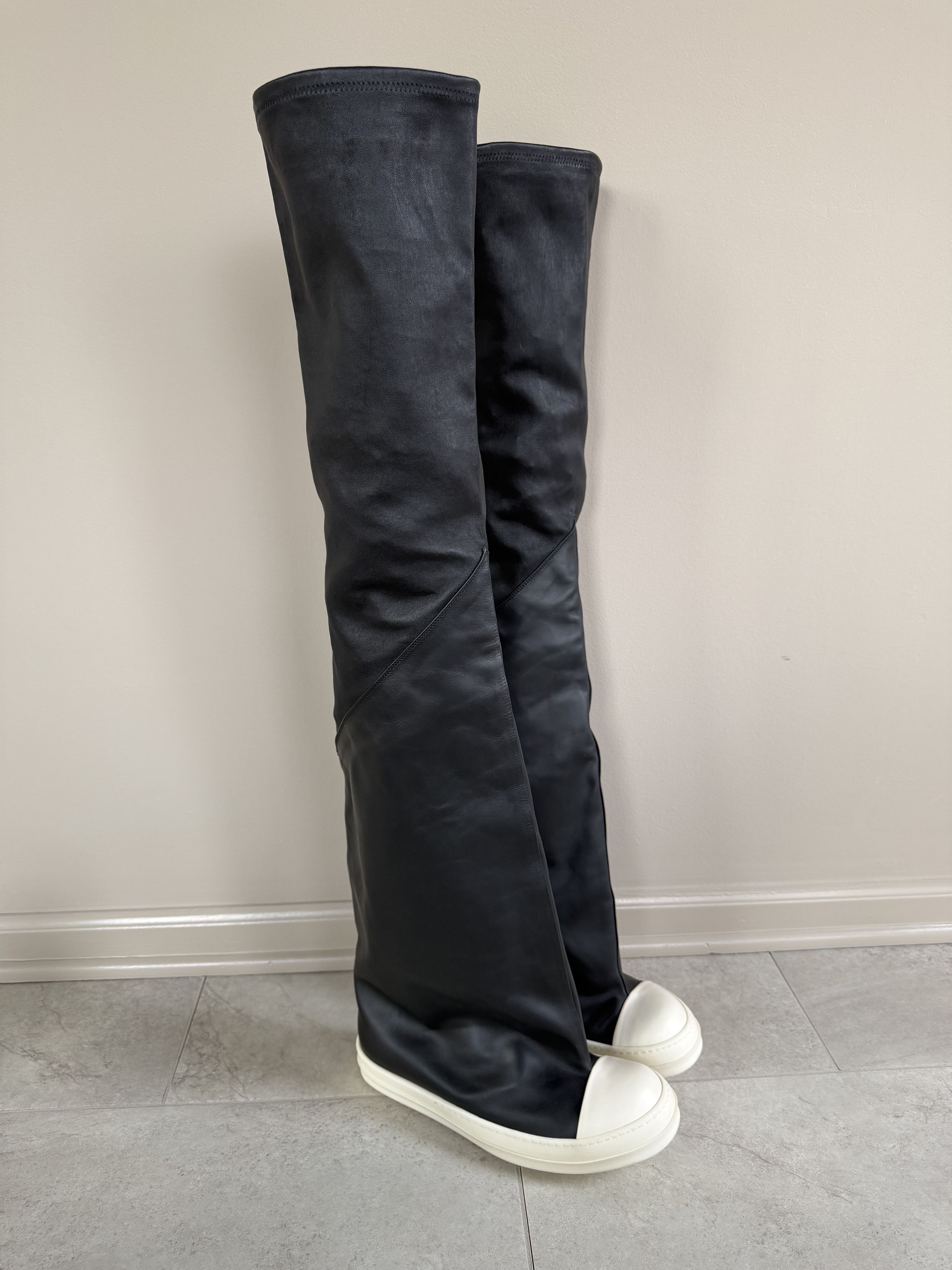 Rick Owens Rick Owens Field Bogun Boots in Black Leather | Grailed