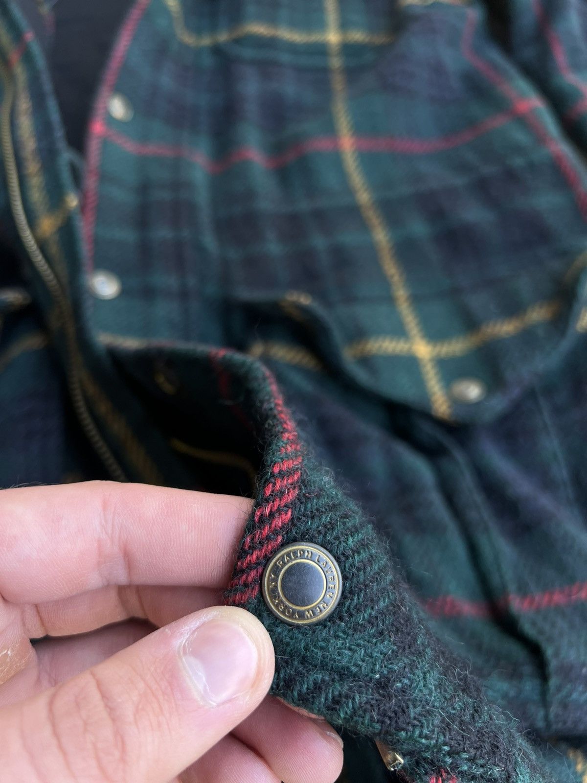 Ralph Lauren Blue Label × Vintage Ralph Lauren Blue Label Wool & Alpaca Blend Real Fur Jacket Size L / US 10 / IT 46 - 13 Thumbnail