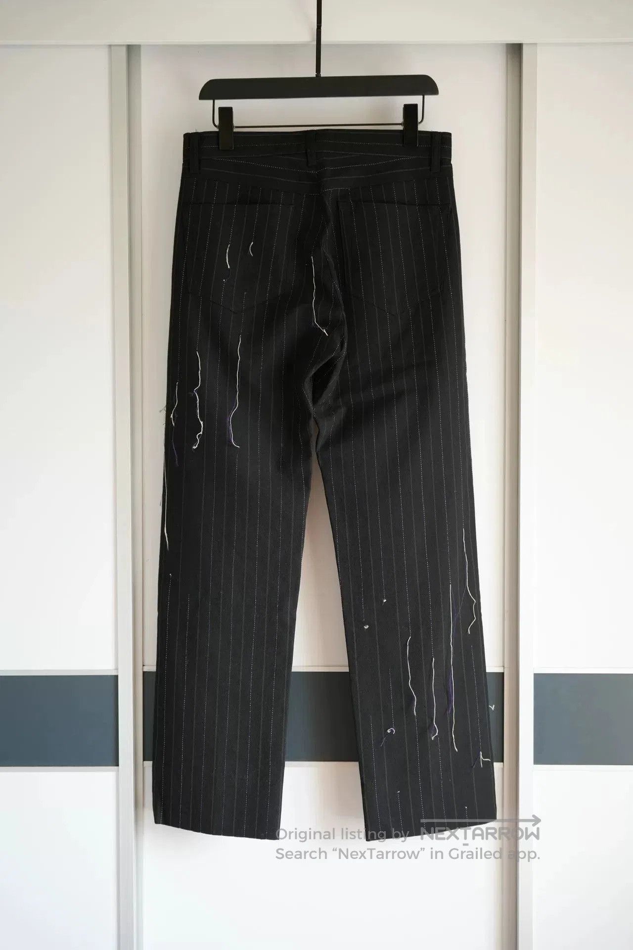 Yohji Yamamoto Yohji Yamamoto Striped Wool Trousers. Size US 40 / EU 56 - 2 Thumbnail