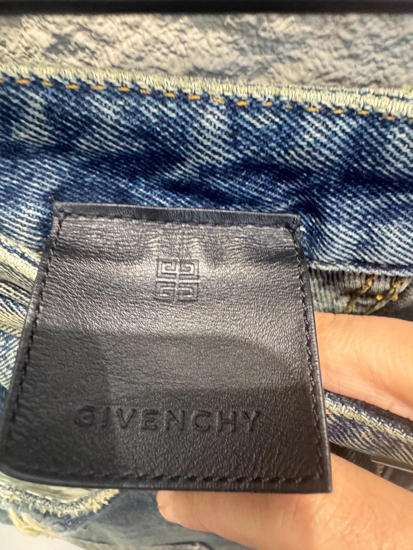 Givenchy GIVENCHY Washed Zip Straight-Wide Leg Lumberjack Size US 27 - 3 Thumbnail