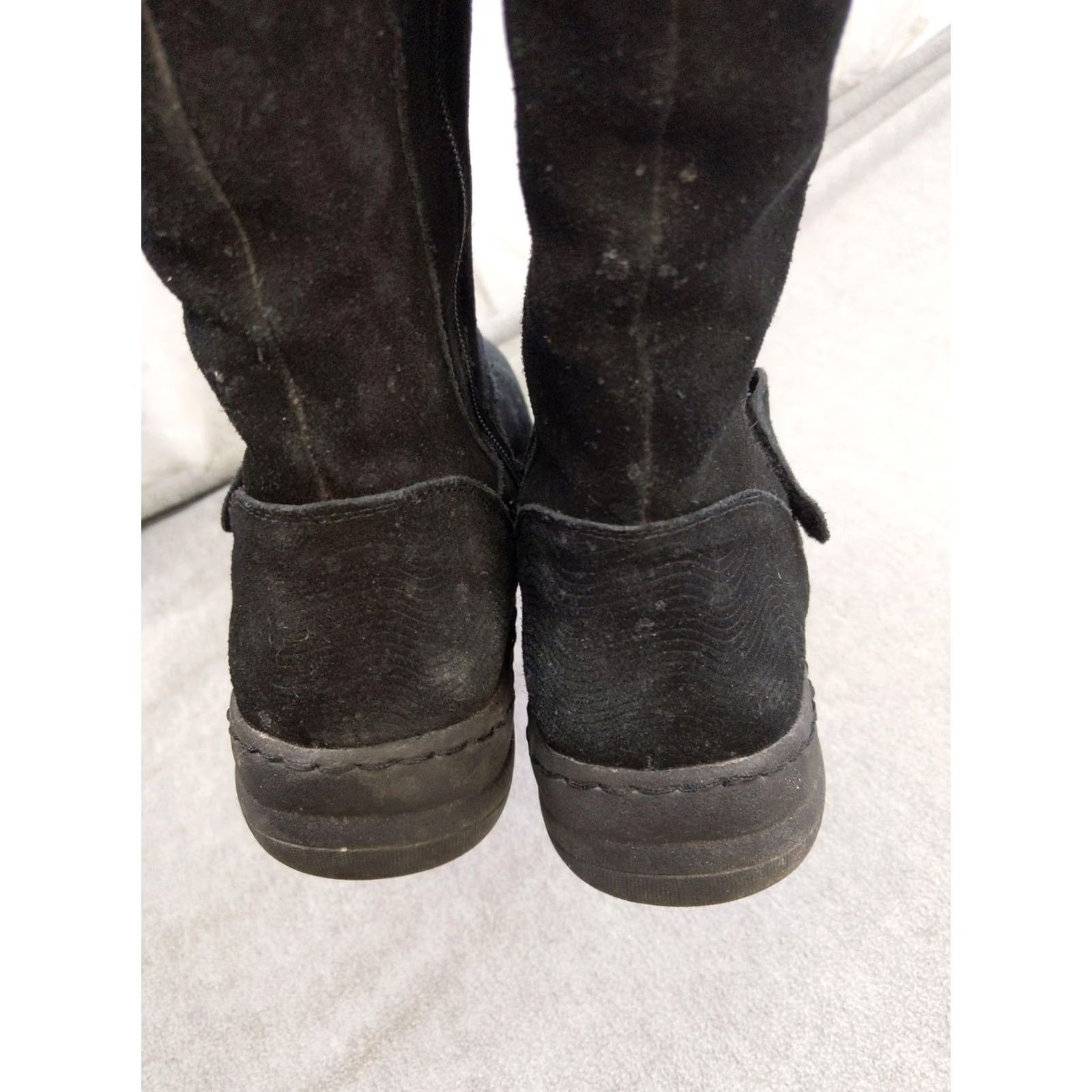 Vintage Baretraps Adele Boots Womens Size 10 Black Suede Mid-Calf Faux Fur Zip Winter Boots Size US 10 / IT 40 - 7 Thumbnail