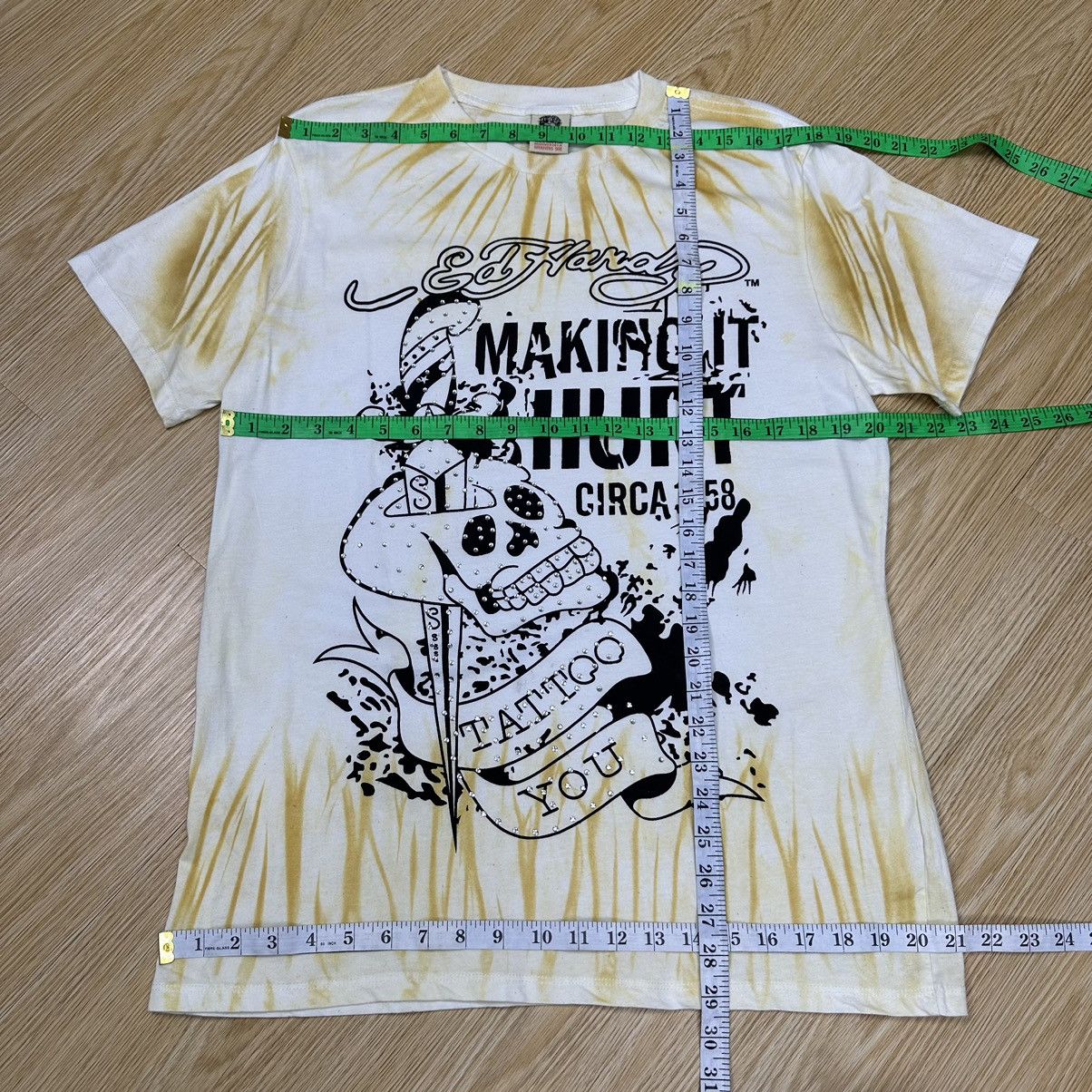 Ed Hardy Ed Hardy Tye Dye Tattoo Skull Design Tshirt A747 Size US L / EU 52-54 / 3 - 7 Thumbnail