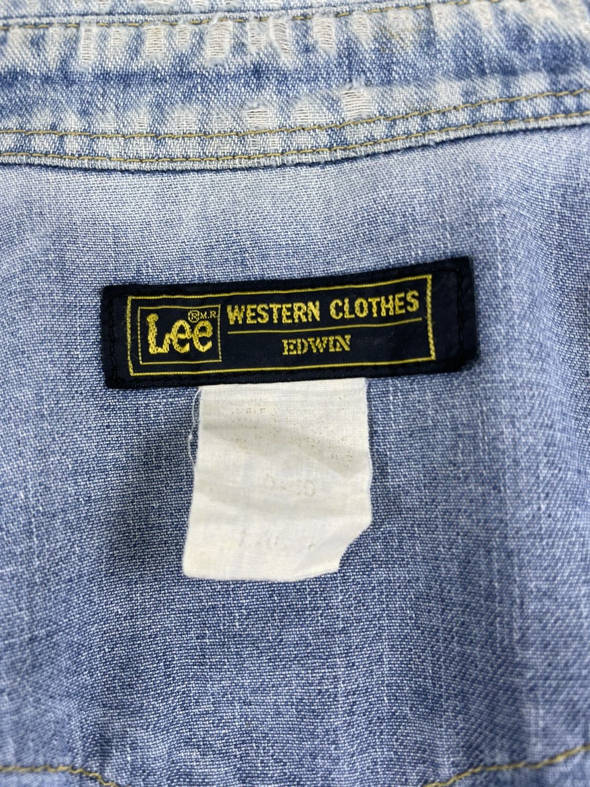 Edwin × Lee × Vintage LEE X EDWIN Vintage Western Union Made Denim Button Ups Size US L / EU 52-54 / 3 - 7 Thumbnail