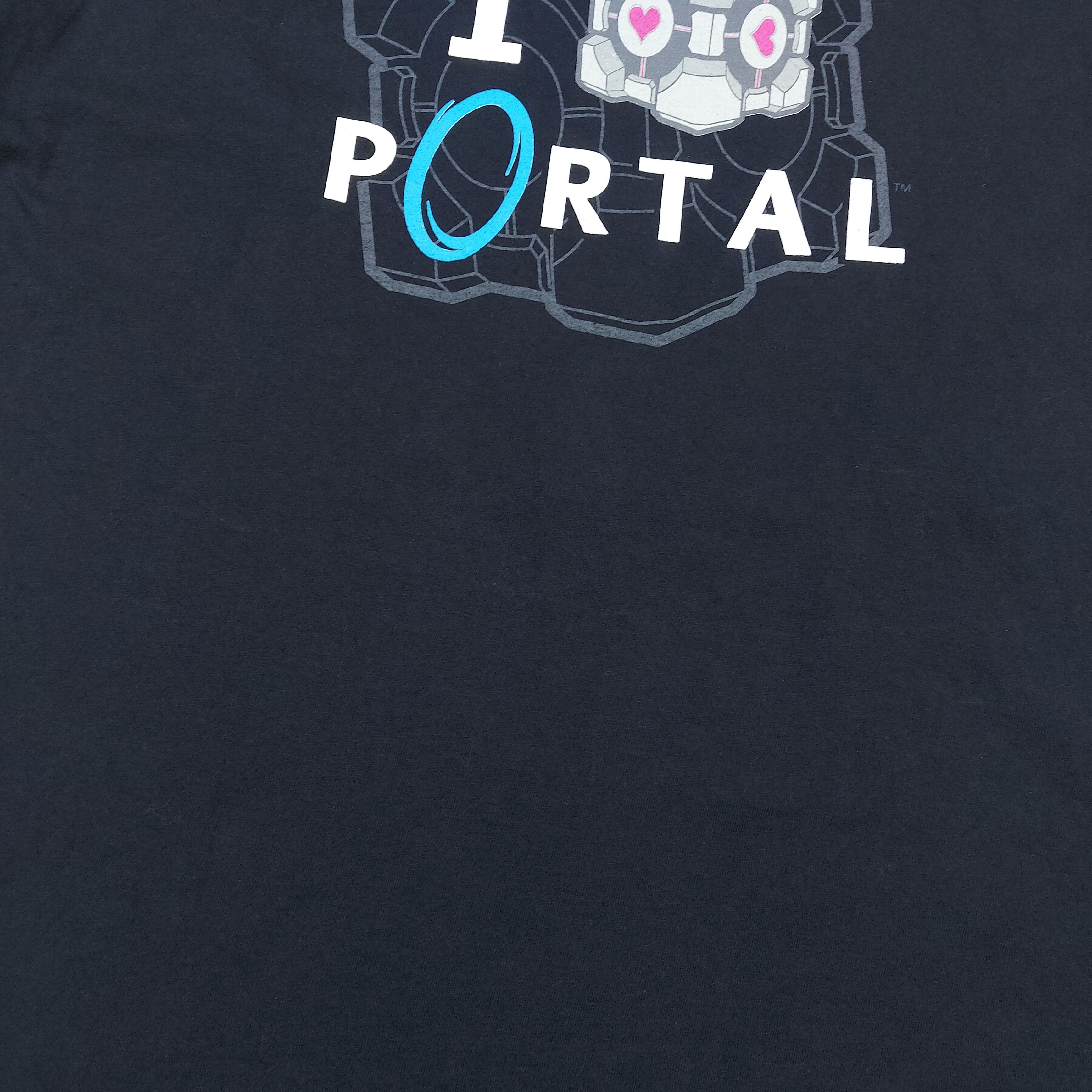 Microsoft VERY RARE Vintage 2007 Portal 1 Valve Glitch Gaming TEE Size US XL / EU 56 / 4 - 12 Thumbnail