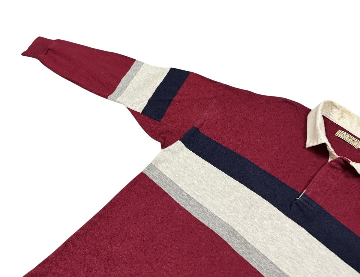 L.L. Bean Vtg🔥80’s LL Bean Rugby Stipred Shirt Made In Usa Size US L / EU 52-54 / 3 - 9 Thumbnail