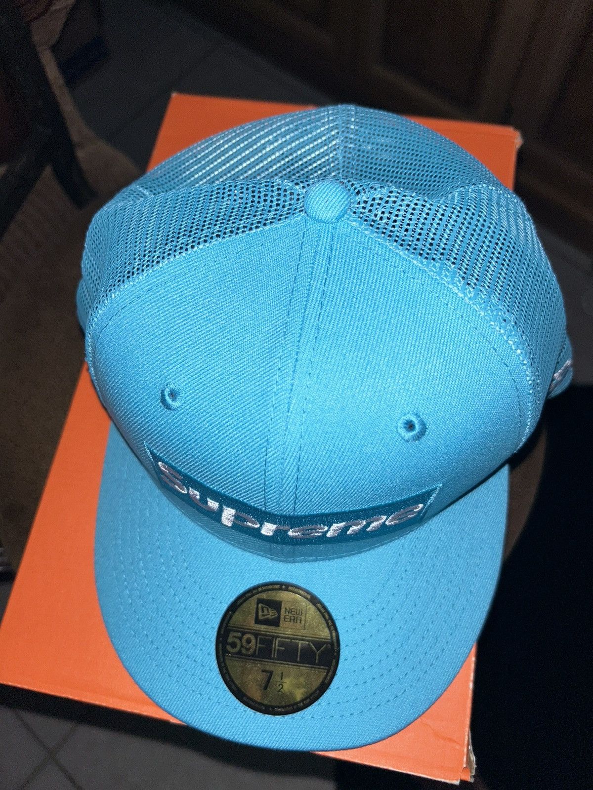 Supreme Supreme x New Era Box Logo Mesh Back Cap SS23 NEW Size ONE SIZE - 2 Thumbnail