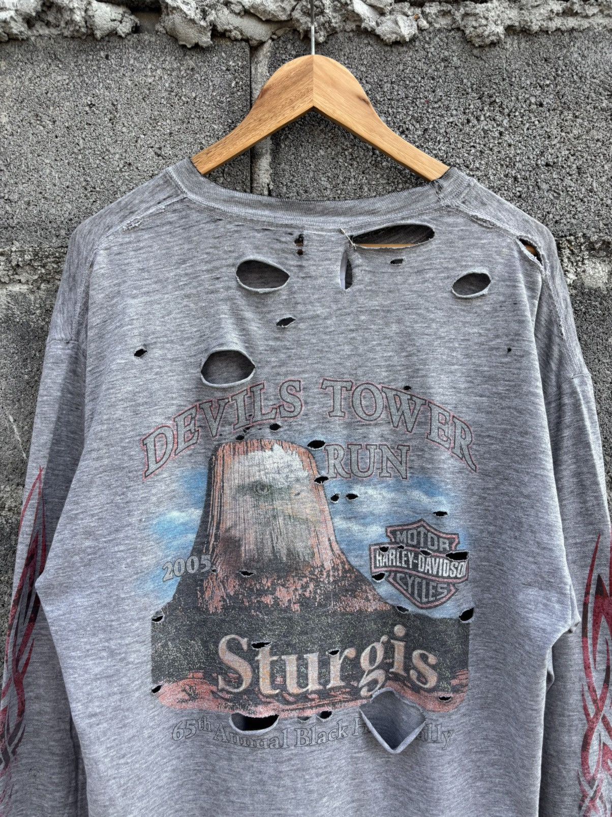 Harley Davidson Thrashed Sturgis Harley Davidson Sweatshirt Size US L / EU 52-54 / 3 - 3 Thumbnail