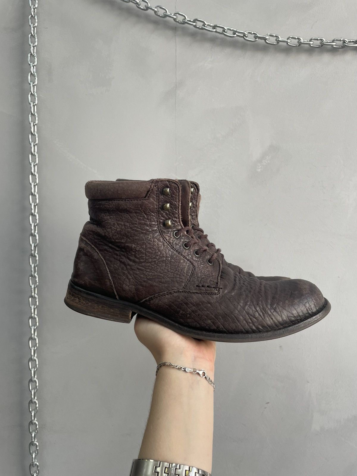 Zara Ankle moto boots Guidi style y2k leather 90s Size US 7 / EU 40 - 3 Thumbnail