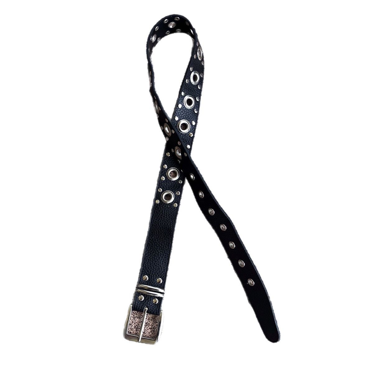 Japanese Brand Black leather studded ring belt lgb if six was nine style Size ONE SIZE - 1 Thumbnail