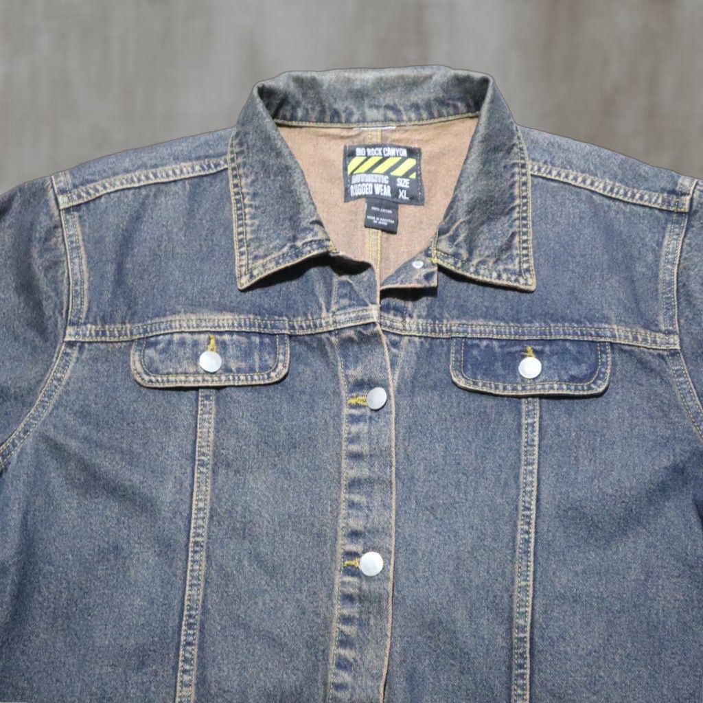 X-LARGE VINTAGE Big Rock Canyon Jacket Denim Blue Women's XL Adult Denim Jacket? Size 40" / US 18 - 1 Thumbnail