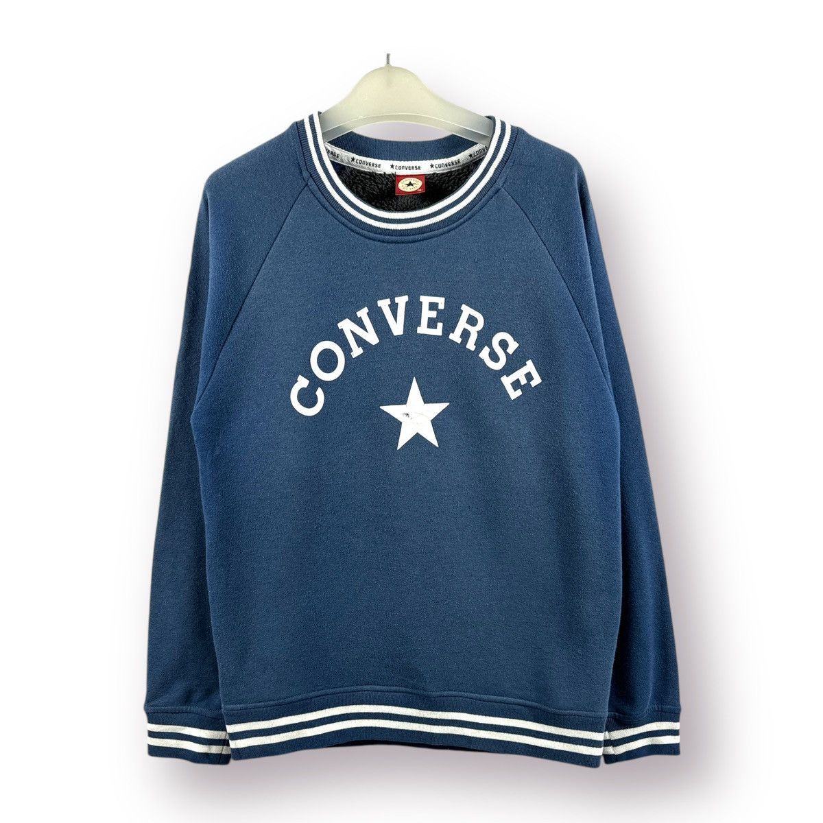 Converse × Vintage ⚡️Y2K CONVERSE CHUCK TAYLOR SWEATSHIRT BIG LOGO Size US S / EU 44-46 / 1 - 1 Thumbnail