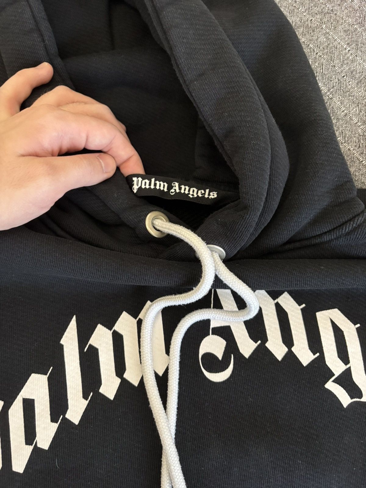 Palm Angels Palm Angels Curved Logo Hoodie Size XS Excellent Condition Size US XS / EU 42 / 0 - 9 Thumbnail