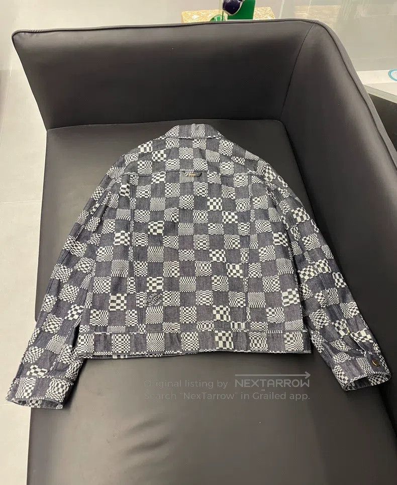 Louis Vuitton Louis Vuitton Checkerboard denim jacket Size US L / EU 52-54 / 3 - 2 Thumbnail