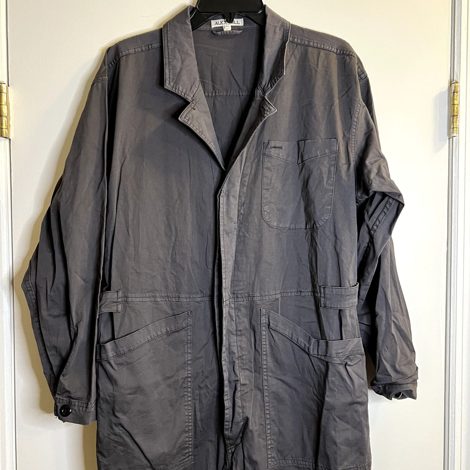Alex Mill Alex Mill Standard Cotton Twill Iron Gray Jumpsuit XL Size 32" / US 10 / IT 46 - 5 Thumbnail