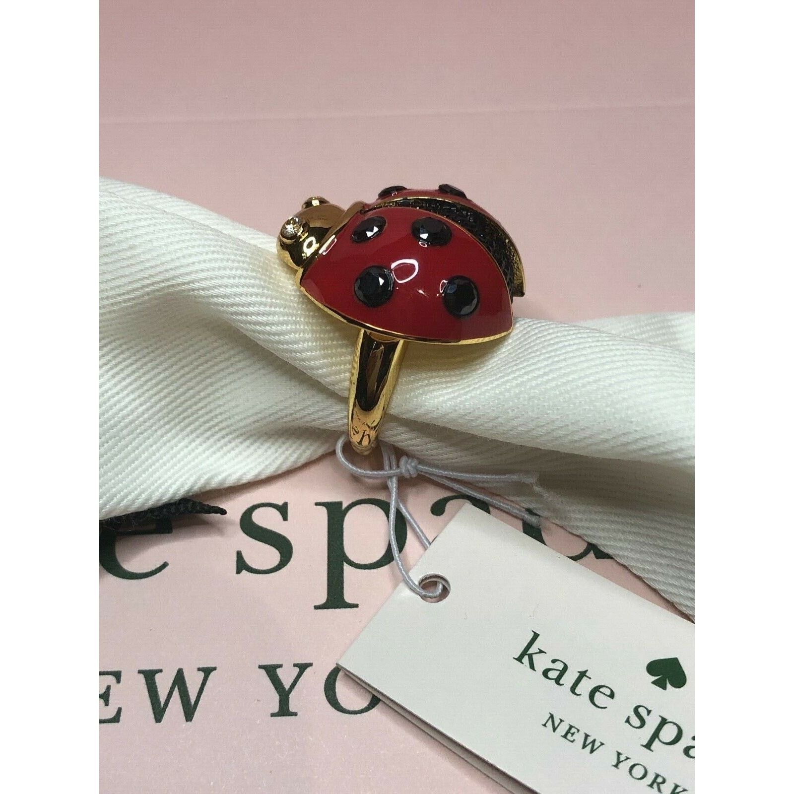 Kate Spade Kate Spade Ladybug Ring Gold Tone Size 6 Size ONE SIZE - 4 Thumbnail