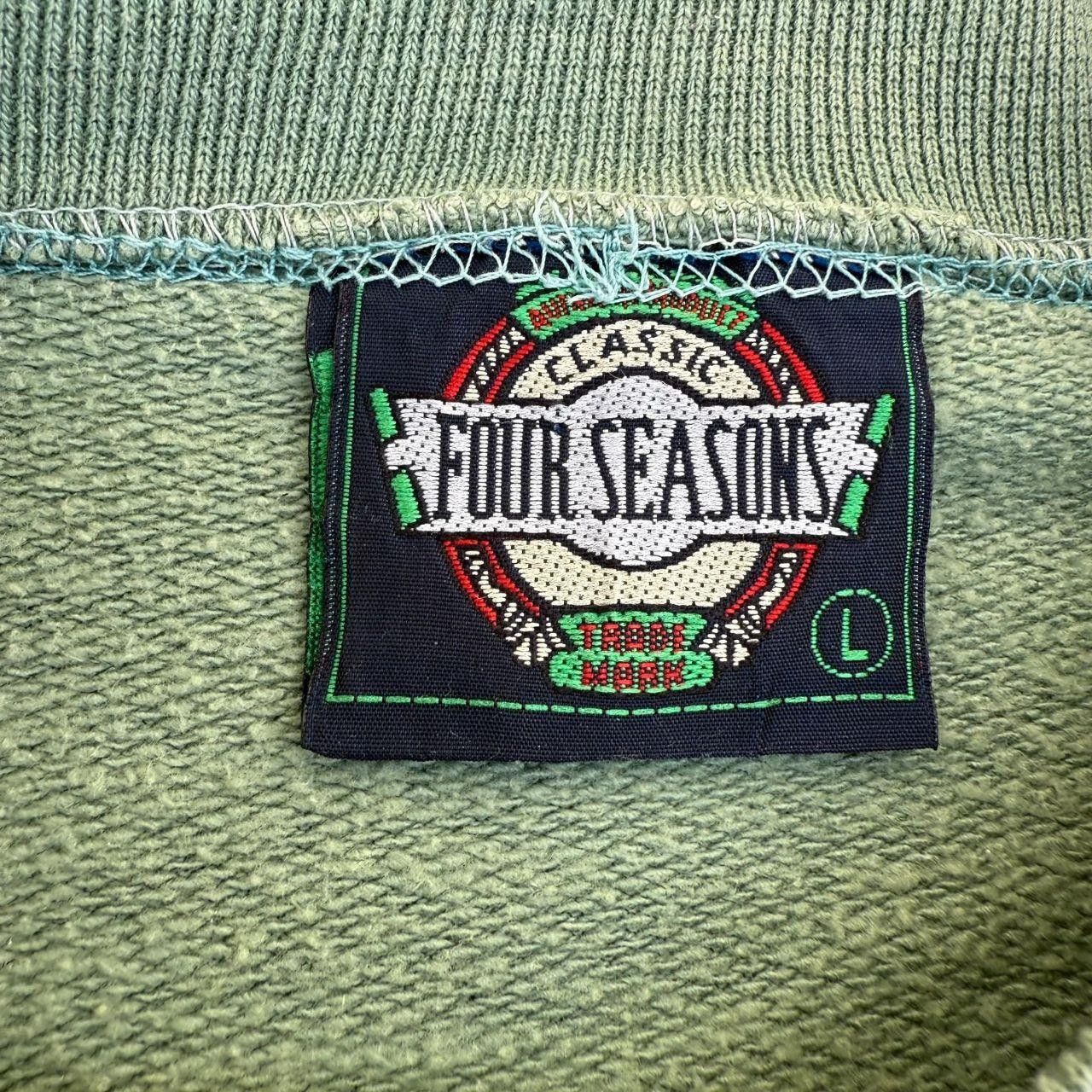 Vintage Vintage 90s Embroidered Crewneck Sweatshirt Four Seasons Size US L / EU 52-54 / 3 - 5 Thumbnail