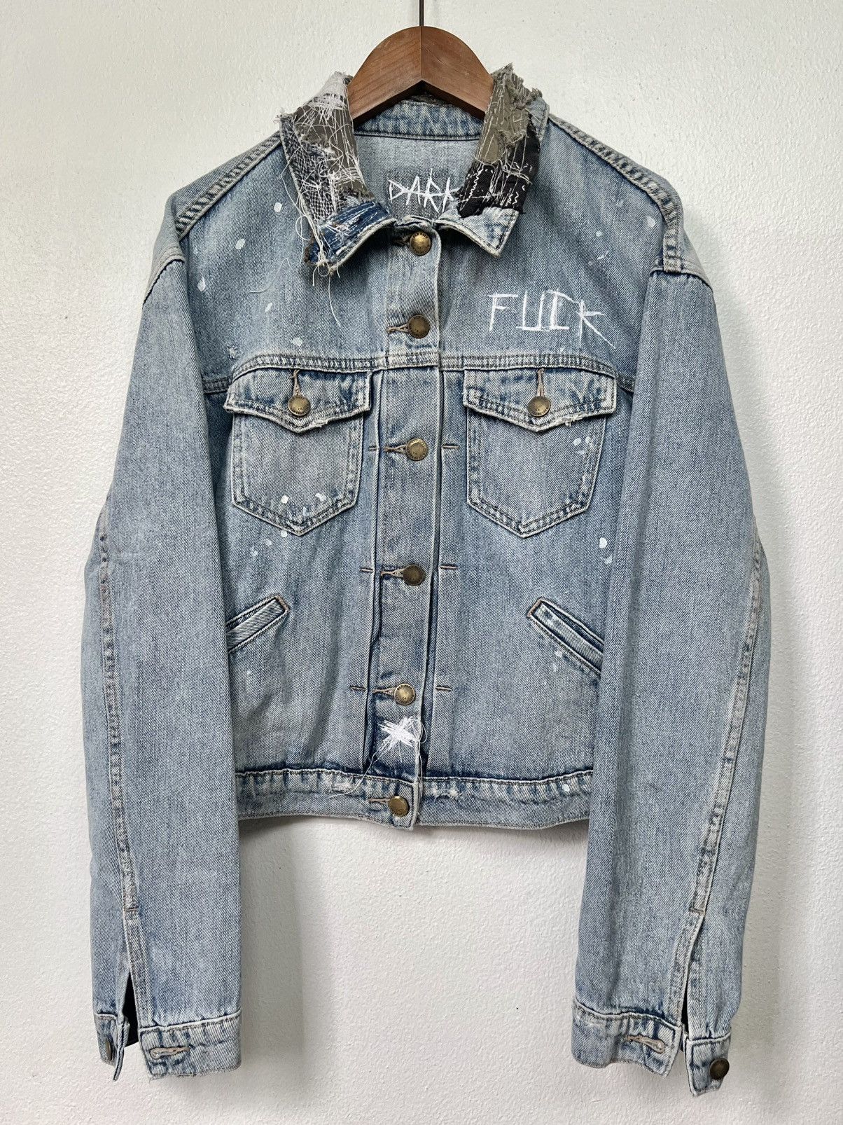 Vintage Vintage Denim Jacket Distressed by Darkpull Size US M / EU 48-50 / 2 - 1 Thumbnail