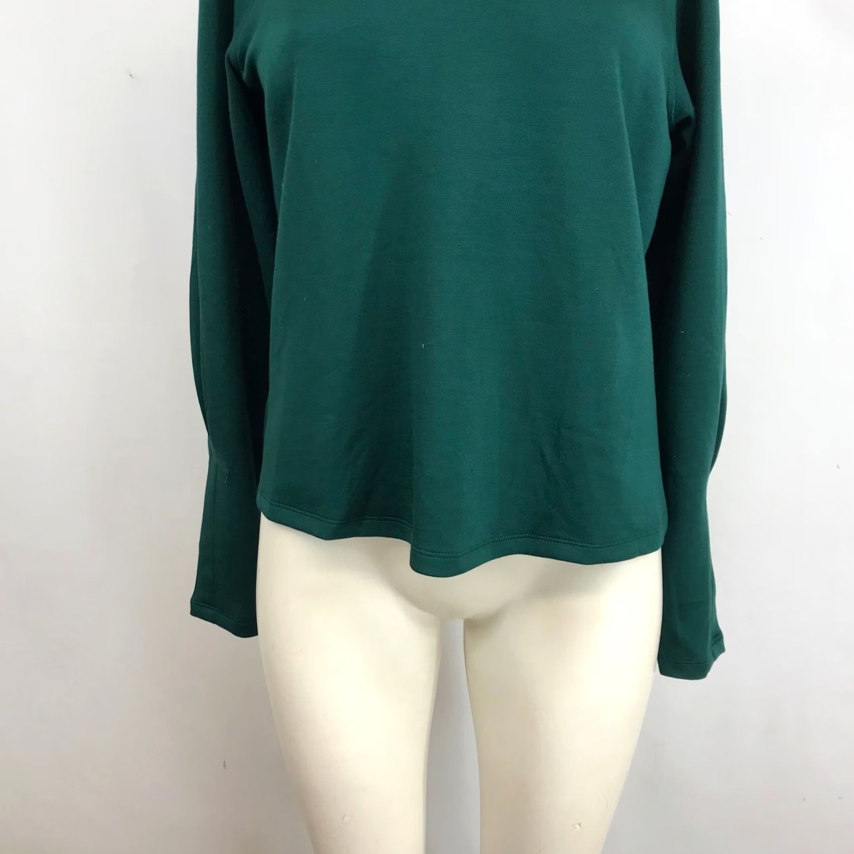 Banana Republic Banana Republic Women Raglan Long Sleeve Top Dark Green Crew Neck Split Cuff M 526311-05-1 Size M / US 6-8 / IT 42-44 - 3 Thumbnail