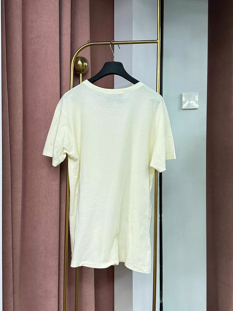 Gucci Beige letter printed short-sleeved T-shirt