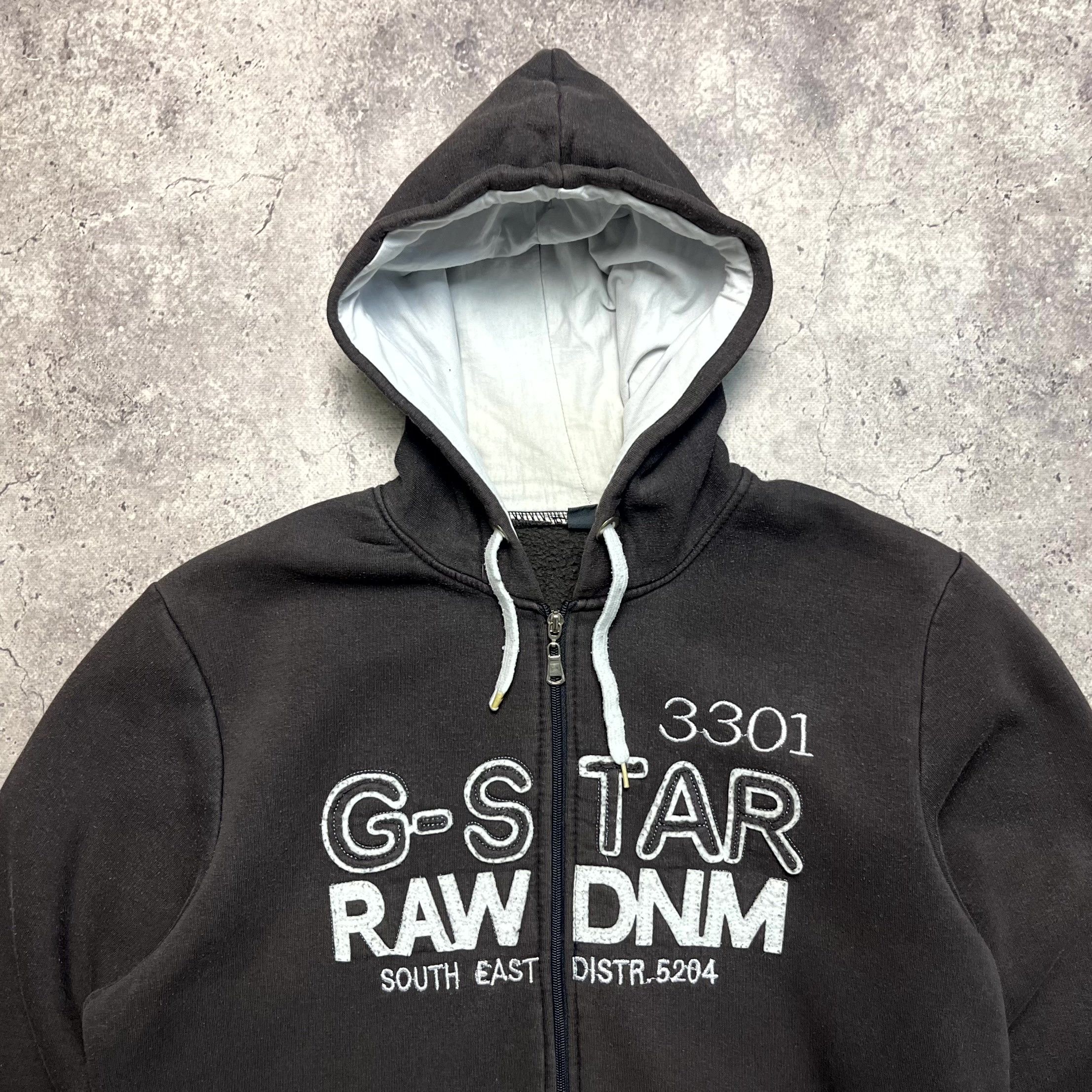G-Star Y2K G-Star Raw Full Zip Big Logo Brown Hoodie Size L Size US L / EU 52-54 / 3 - 3 Thumbnail