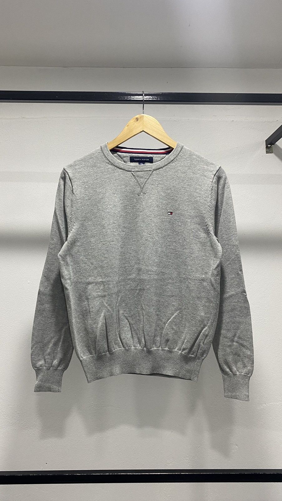 image of Aran Isles Knitwear x Homespun Knitwear Tommy Hilfiger Knitwear in Grey, Men's (Size XS)