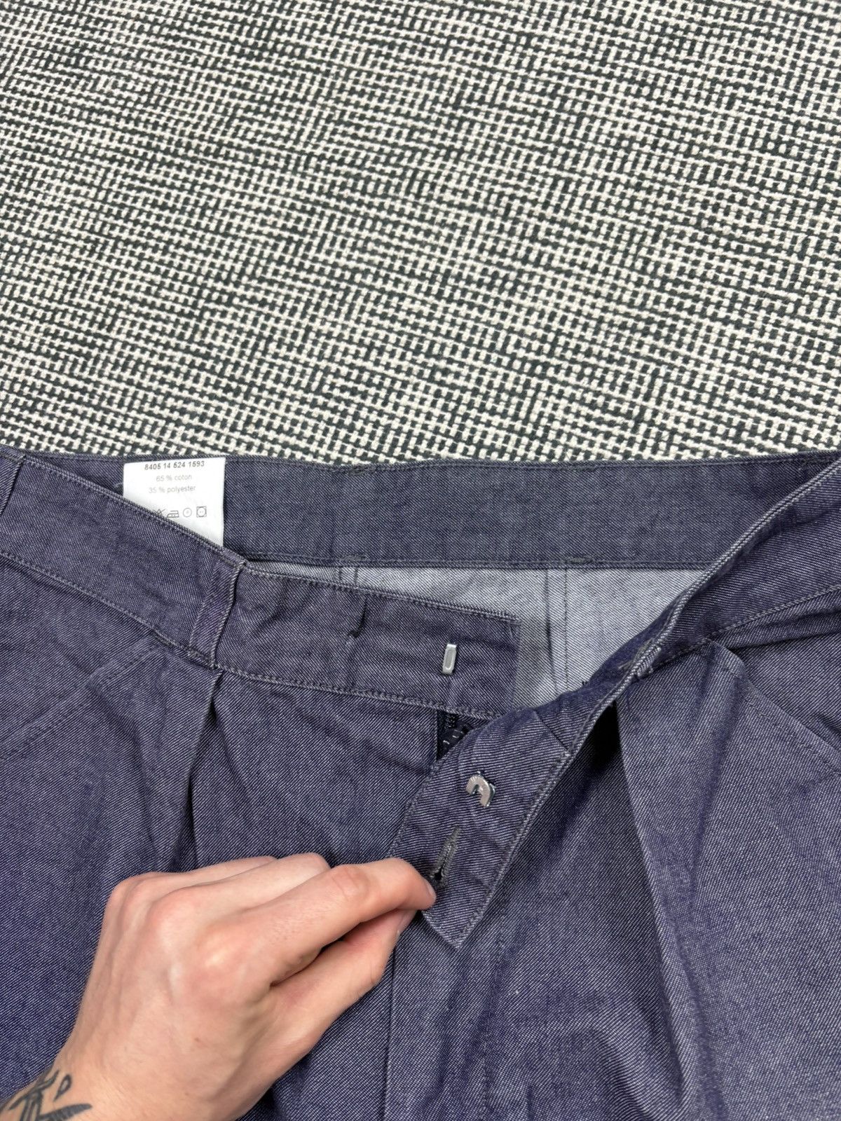 Vintage Vintage french workwear pleated utility trousers Size US 28 / EU 44 - 3 Thumbnail