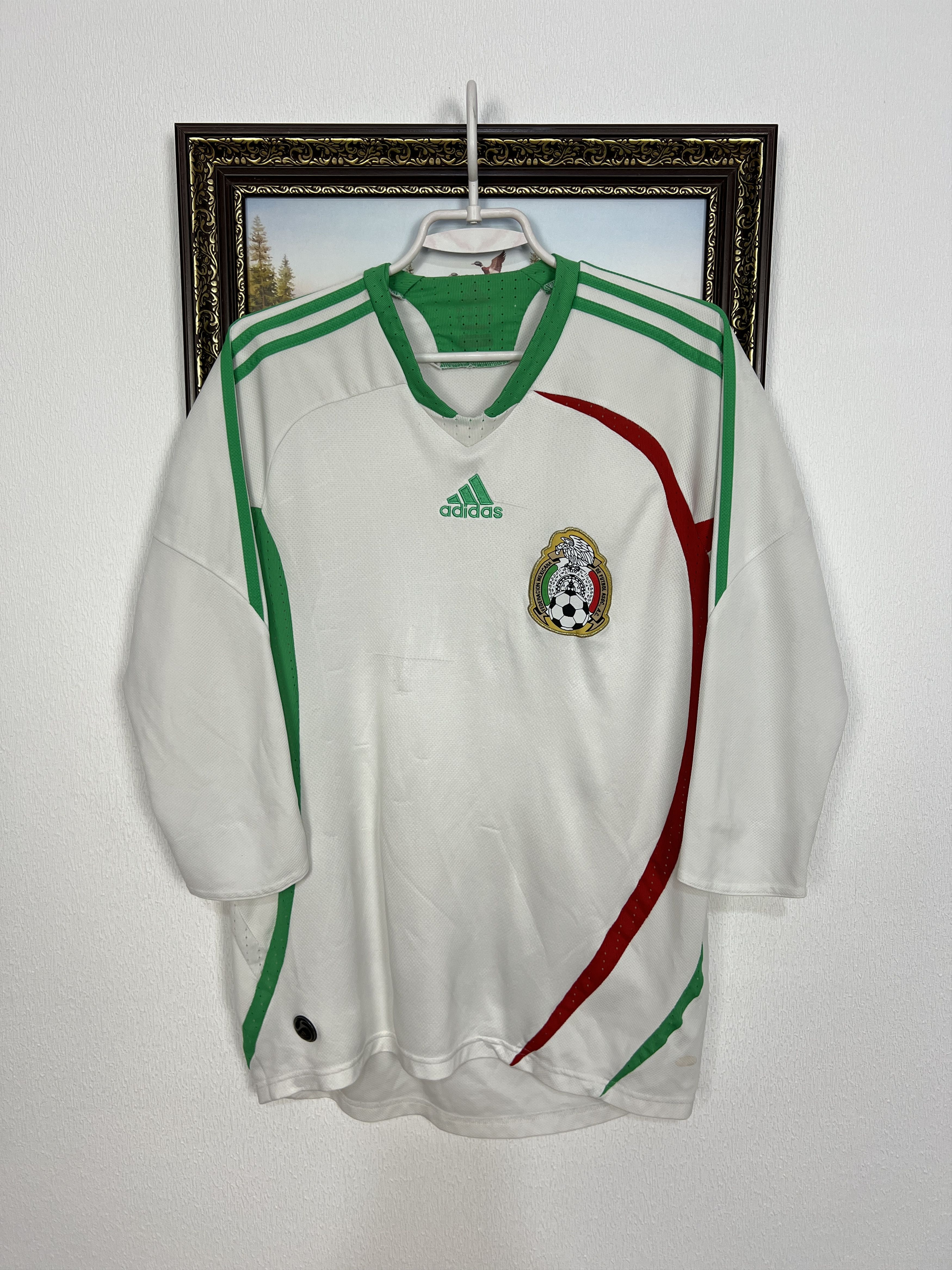 Adidas Mexico Away football shirt 2008 Soccer Adidas Jersey Trikot Size US M / EU 48-50 / 2 - 1 Thumbnail