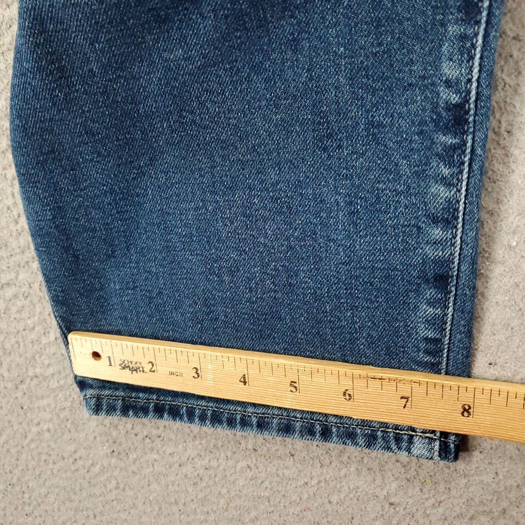 J.Crew J Crew Womens 34 Blue Light Wash Essential Straight High Rise Stretch 38x27 Size ONE SIZE - 5 Thumbnail