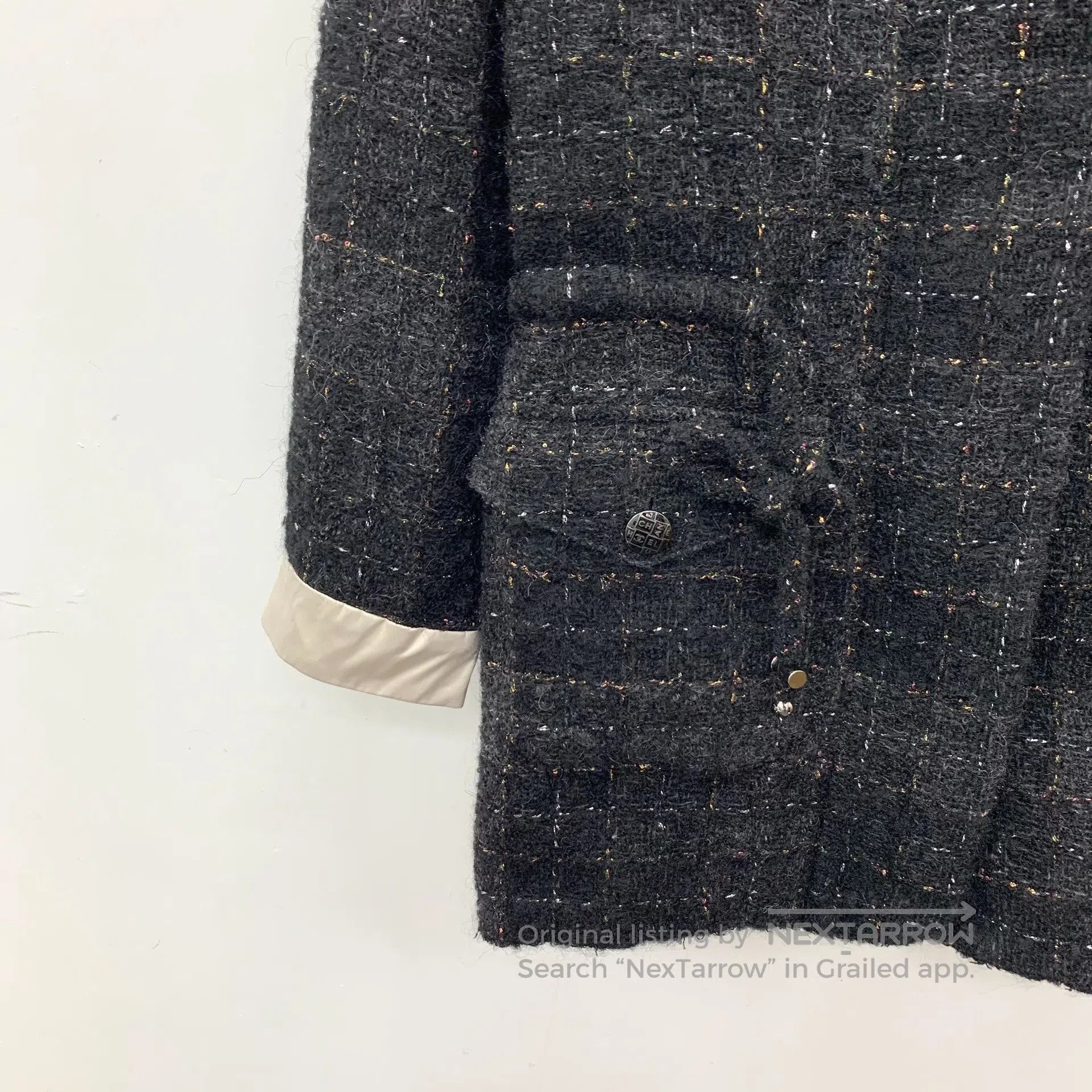 Chanel Chanel Black Gold Thread Wool Woven Tweed Hooded Long Slee Size XS / US 0-2 / IT 36-38 - 4 Thumbnail