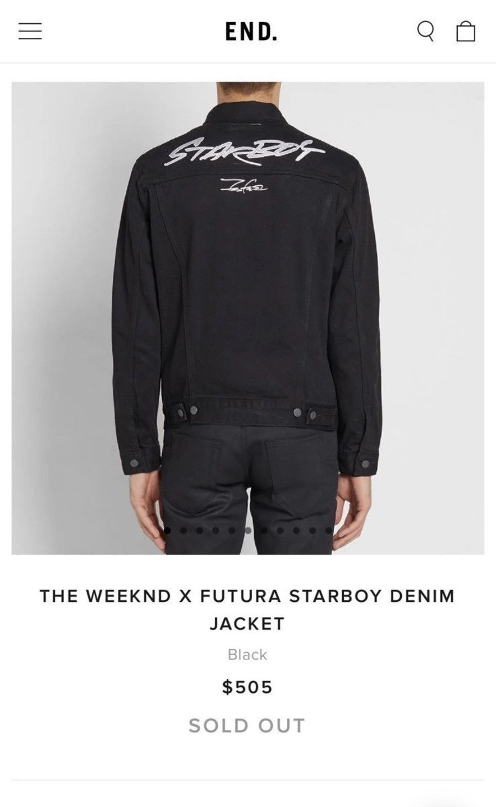 Levi's × XO The Weeknd Starboy jacket Size US S / EU 44-46 / 1 - 8 Thumbnail