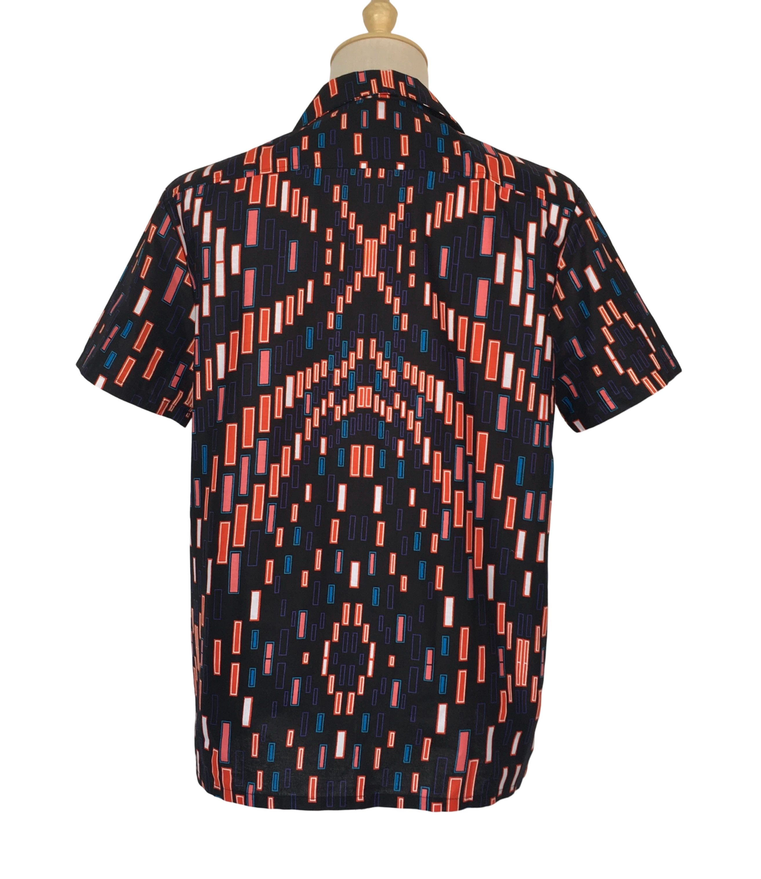 Other African Wax Print Men Shirt Short Sleeves Summer Size US XL / EU 56 / 4 - 3 Thumbnail